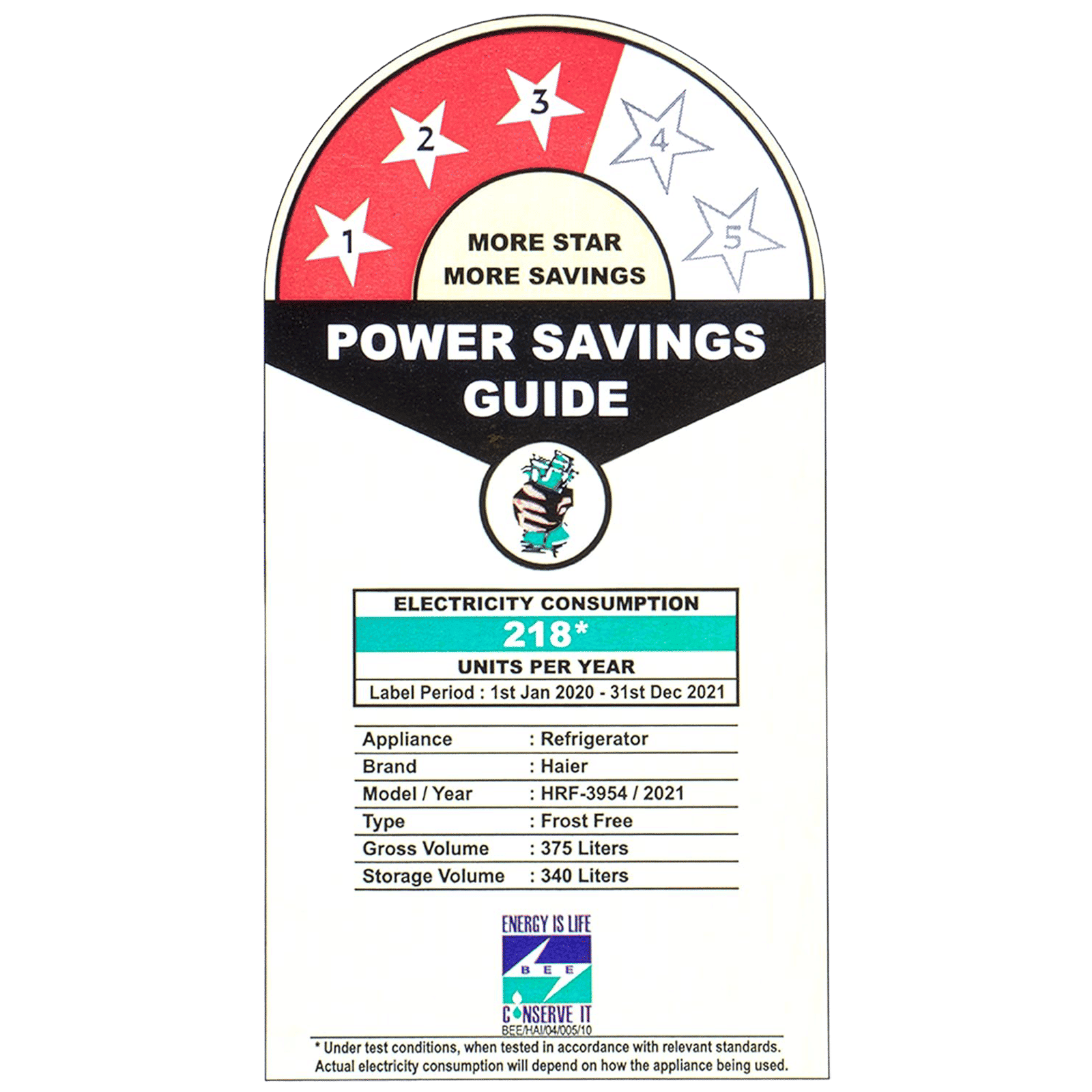 Haier 358 Litres 3 Star Frost Free Double Door Convertible Refrigerator with Magic Cooling Technology (HRF-3954PMG-E, Mirror Glass)_10