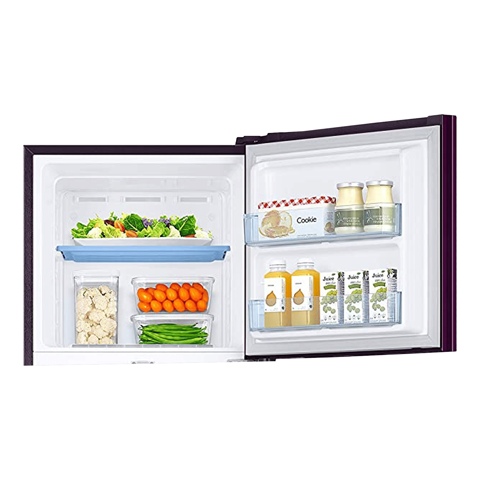SAMSUNG 253 Litres 2 Star Frost Free Double Door Convertible Refrigerator with Stabilizer Free Operation (RT28T3932CR/HL, Camellia Purple)_11