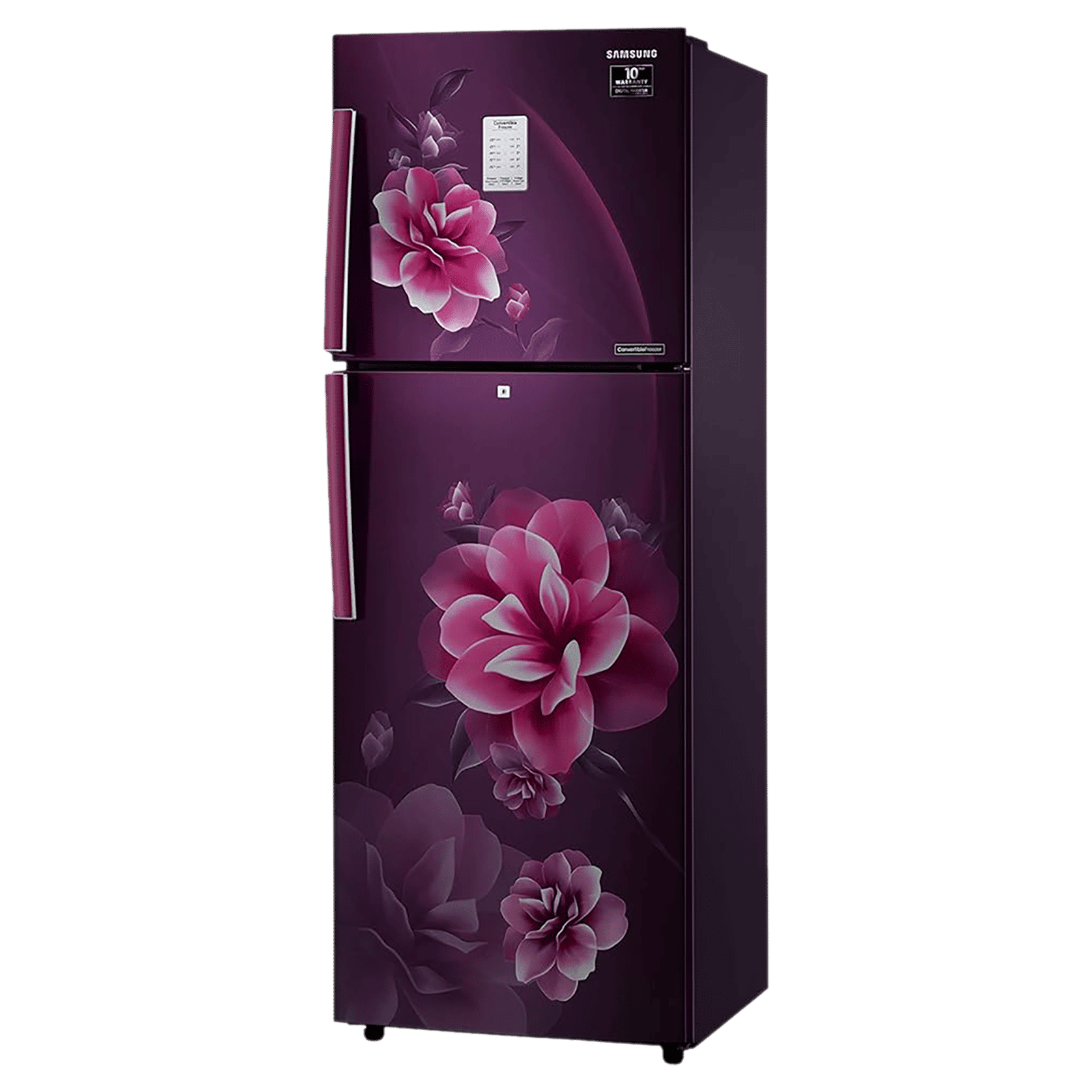 SAMSUNG 253 Litres 2 Star Frost Free Double Door Convertible Refrigerator with Stabilizer Free Operation (RT28T3932CR/HL, Camellia Purple)_4