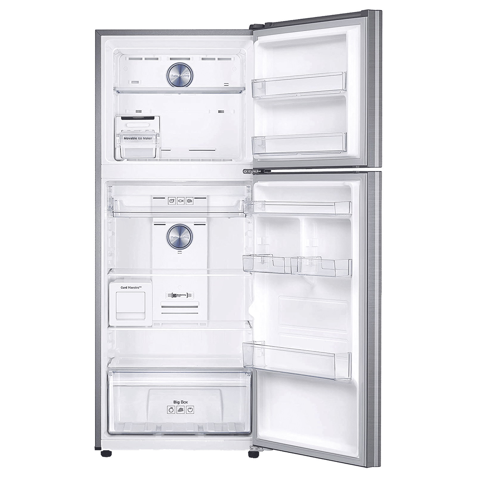 SAMSUNG 386 Litres 2 Star Frost Free Double Door Convertible Refrigerator with Curd Maestro (RT39T5C38S9/TL, Refined Inox) SAMSUNG 386 Litres 2 Star Frost Free Double Door Convertible Refrigerator with Curd Maestro (RT39T5C38S9/TL, Refined Inox)_6