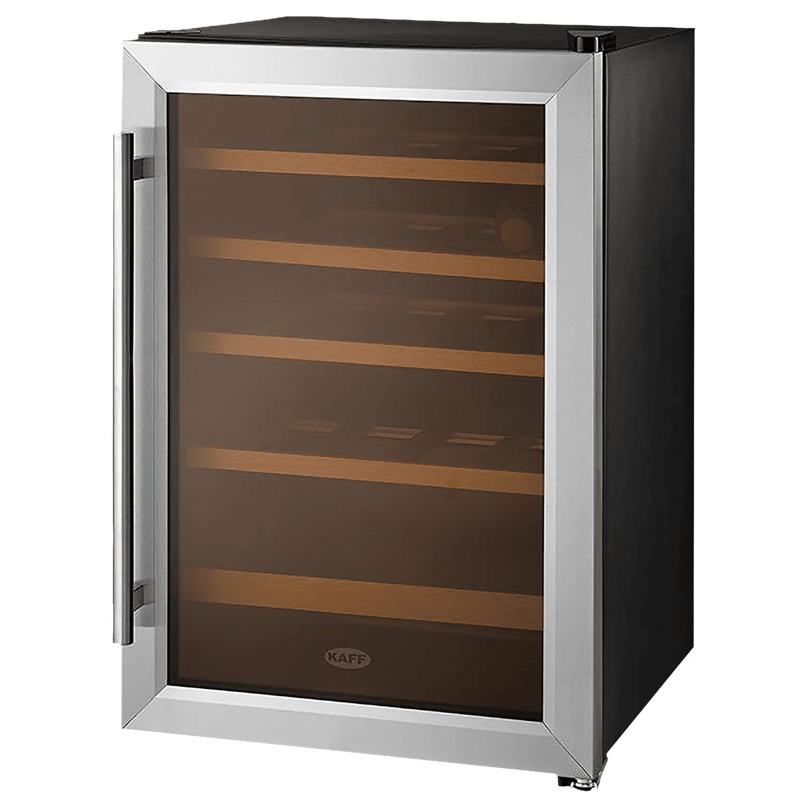 KAFF 50 Litres 16 Bottles Wine Cooler (Inner Glass with UV-Protection, KWC 62, Black) KAFF 50 Litres 16 Bottles Wine Cooler (Inner Glass with UV-Protection, KWC 62, Black)_1
