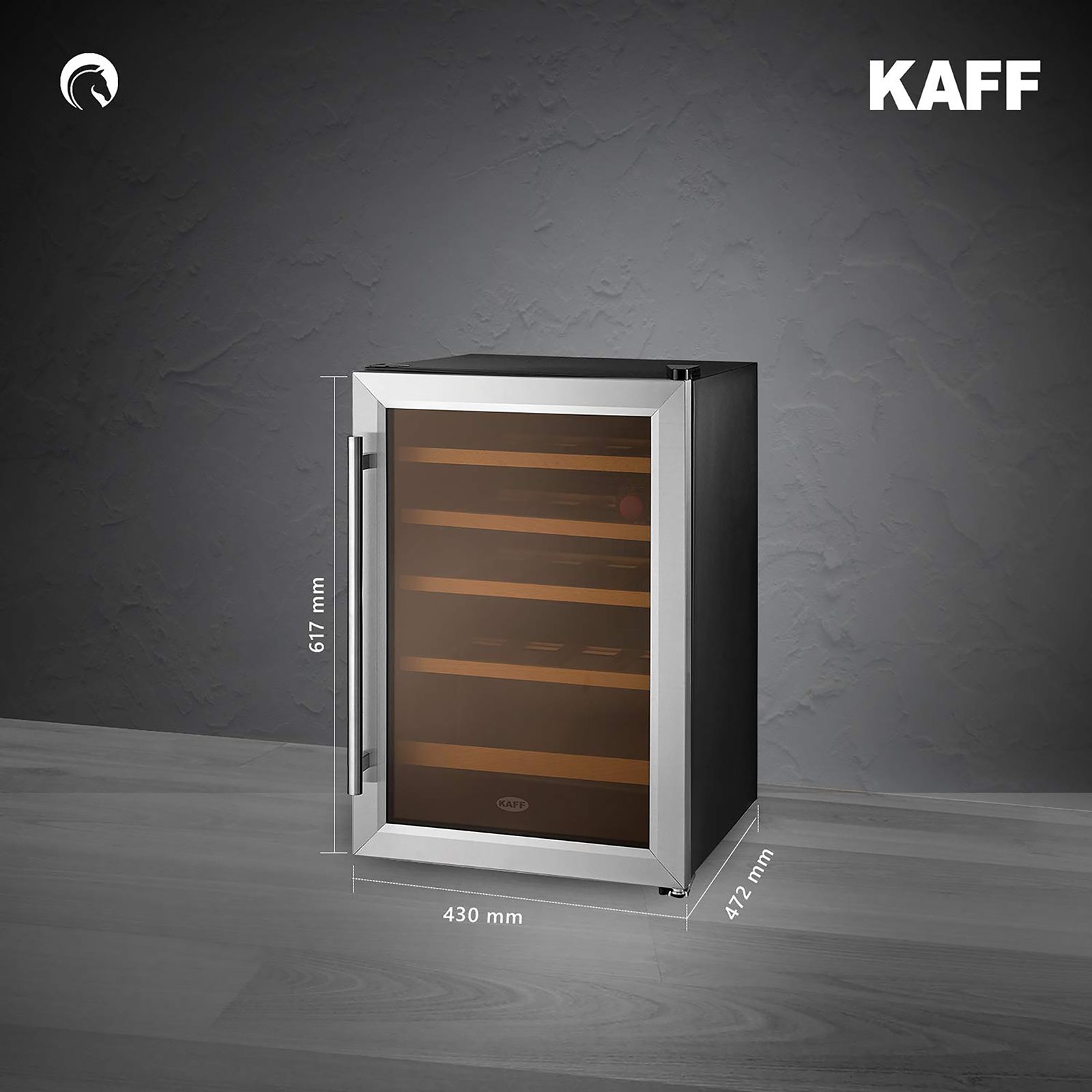 KAFF 50 Litres 16 Bottles Wine Cooler (Inner Glass with UV-Protection, KWC 62, Black) KAFF 50 Litres 16 Bottles Wine Cooler (Inner Glass with UV-Protection, KWC 62, Black)_12