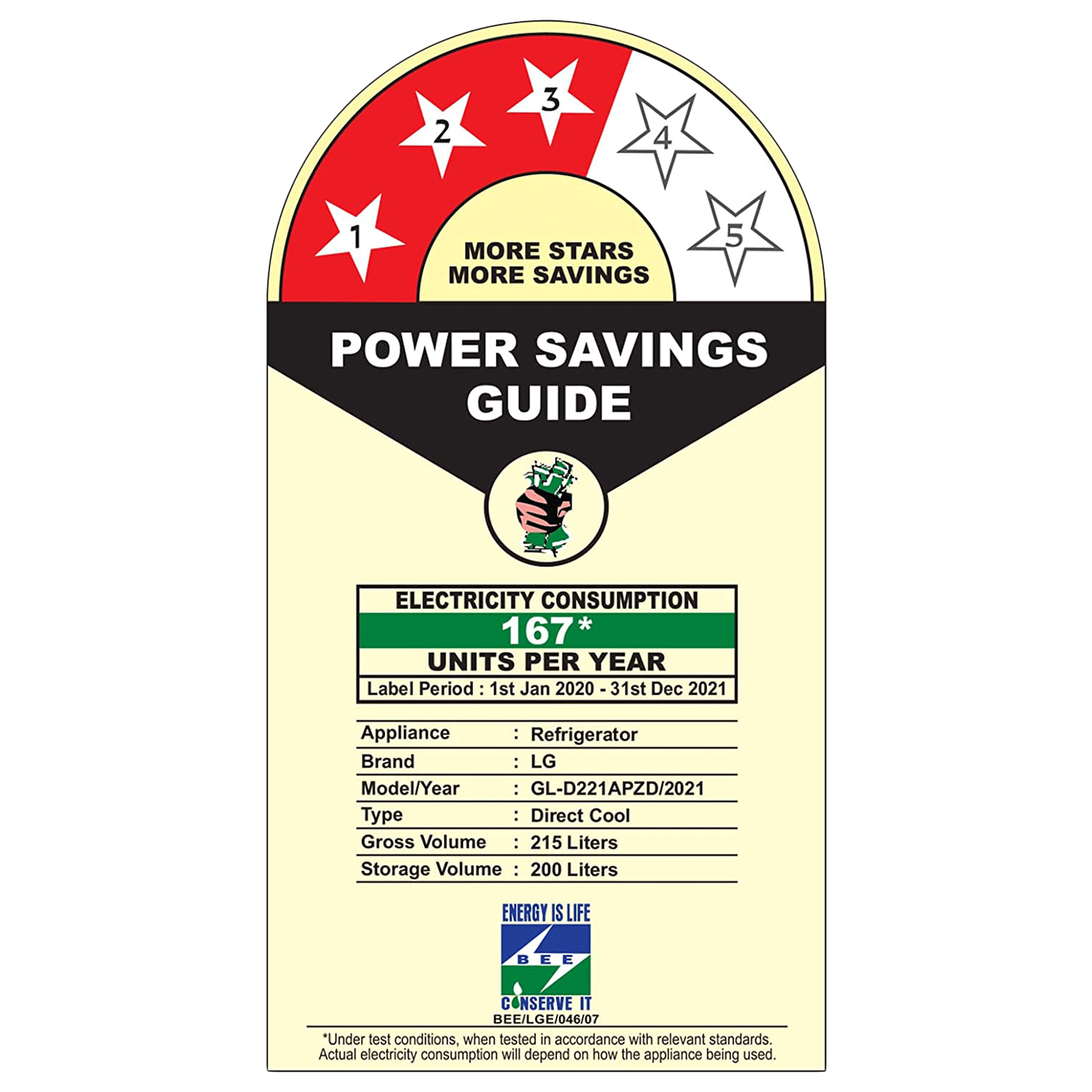 LG 215 Litres 3 Star Direct Cool Single Door Refrigerator with Stabilizer Free Operation (GL-D221APZD, Shiny Steel)_9