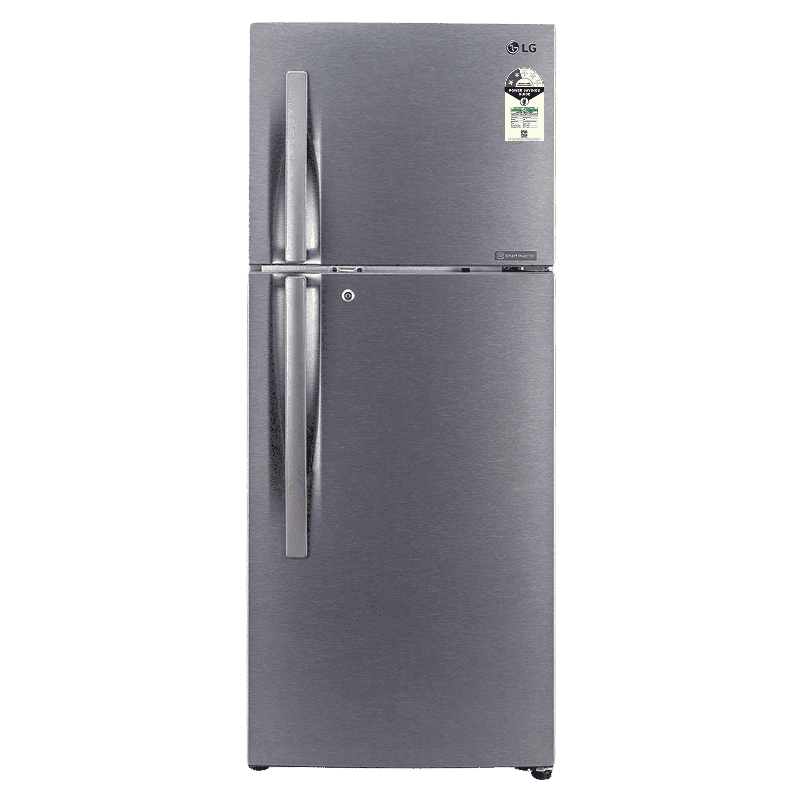 LG 242 Litres 2 Star Frost Free Double Door Refrigerator with Multi Air Flow System (GL-N292RDSY, Dazzle Steel)_1