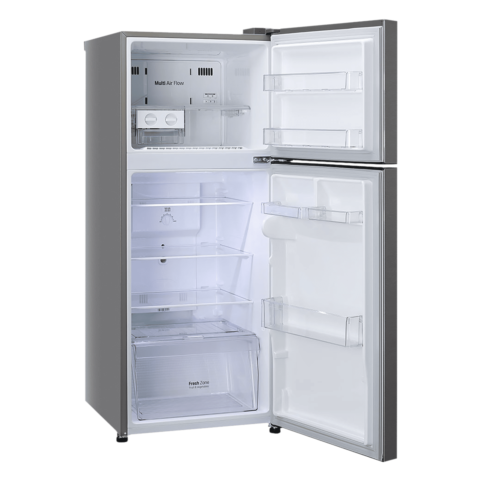 LG 242 Litres 2 Star Frost Free Double Door Refrigerator with Multi Air Flow System (GL-N292RDSY, Dazzle Steel)_15