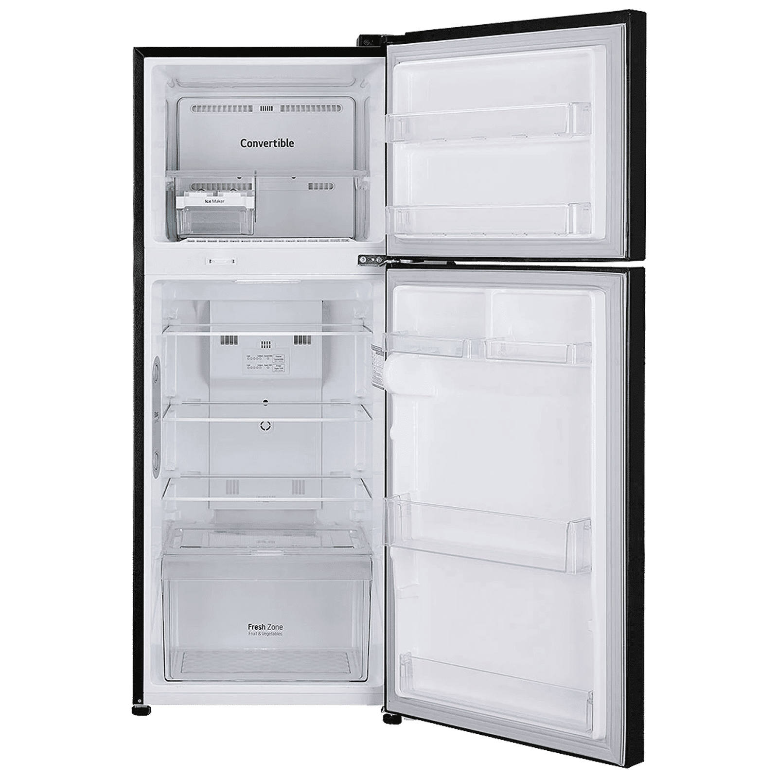 LG 240 Litres 3 Star Frost Free Double Door Refrigerator with Multi Air Flow System (GL-T292RESX, Ebony Sheen) LG 240 Litres 3 Star Frost Free Double Door Refrigerator with Multi Air Flow System (GL-T292RESX, Ebony Sheen)_9