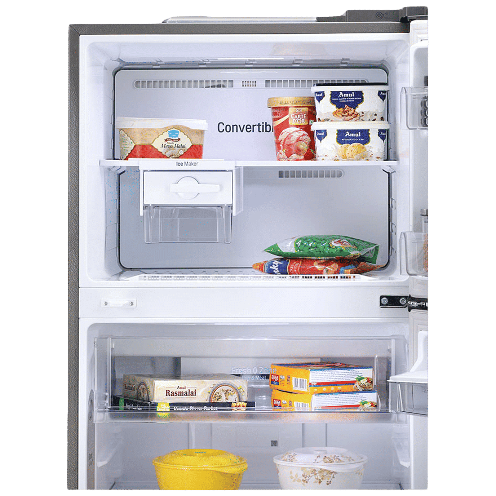 LG 471 Litres 3 Star Frost Free Double Door Smart Wi-Fi Enabled Refrigerator with Fresh O Zone (GL-T502XPZ3, Shiny Steel) LG 471 Litres 3 Star Frost Free Double Door Smart Wi-Fi Enabled Refrigerator with Fresh O Zone (GL-T502XPZ3, Shiny Steel)_10