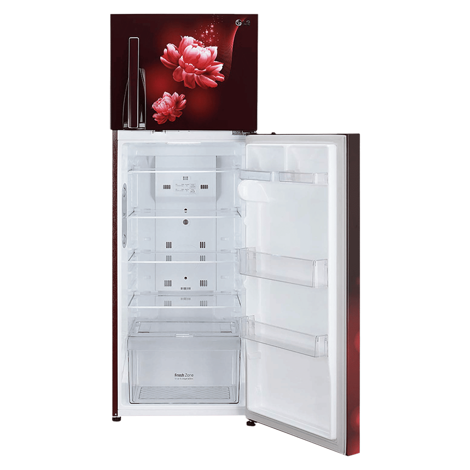 LG 264 Litres 2 Star Frost Free Double Door Refrigerator with Multi Air Flow System (GL-T302RSCY, Scarlet Charm) LG 264 Litres 2 Star Frost Free Double Door Refrigerator with Multi Air Flow System (GL-T302RSCY, Scarlet Charm)_11