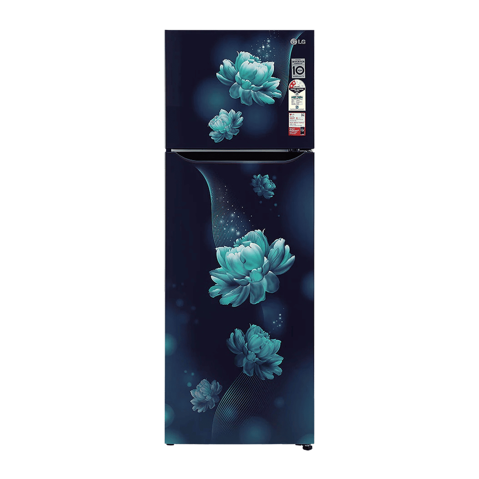 LG 308 Litres 2 Star Frost Free Double Door Convertible Refrigerator with Multi Air Flow System (GL-T322SBCY, Blue Charm)_1