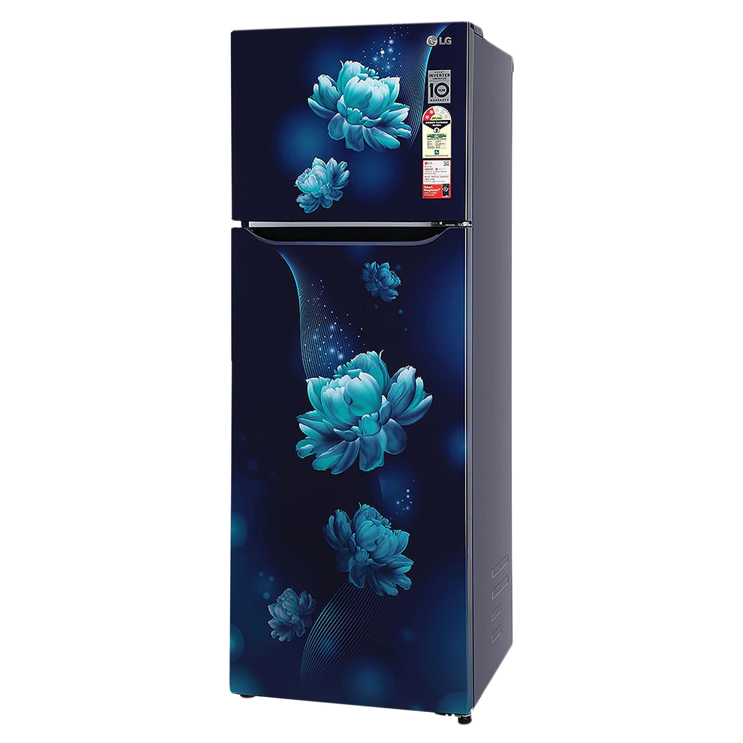 LG 308 Litres 2 Star Frost Free Double Door Convertible Refrigerator with Multi Air Flow System (GL-T322SBCY, Blue Charm)_4
