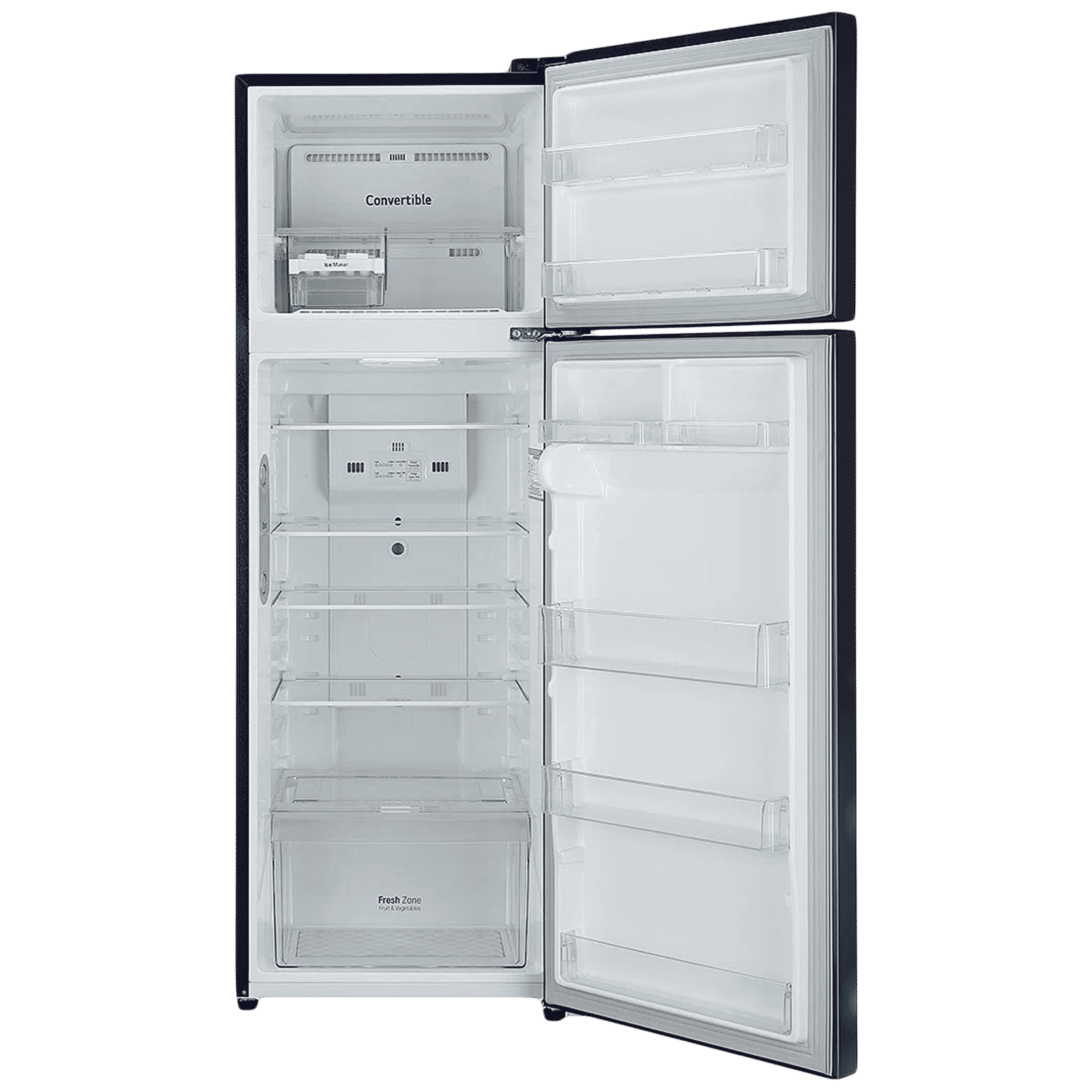 LG 308 Litres 2 Star Frost Free Double Door Convertible Refrigerator with Multi Air Flow System (GL-T322SBCY, Blue Charm)_6