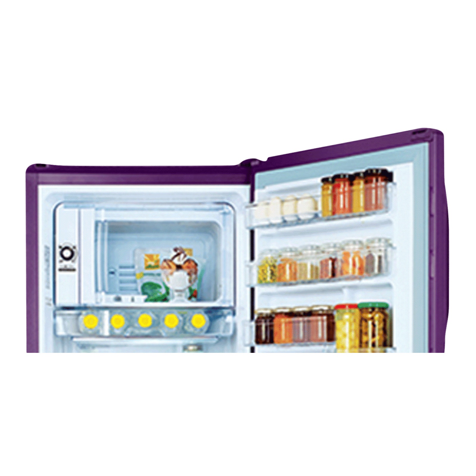 Godrej Edge Duo 255 Litres 3 Star Direct Cool Single Door Refrigerator with Duo Flow Technology (RD EDGE DUO 270C 33 TDI, Jade Purple) Godrej Edge Duo 255 Litres 3 Star Direct Cool Single Door Refrigerator with Duo Flow Technology (RD EDGE DUO 270C 33 TDI, Jade Purple)_5