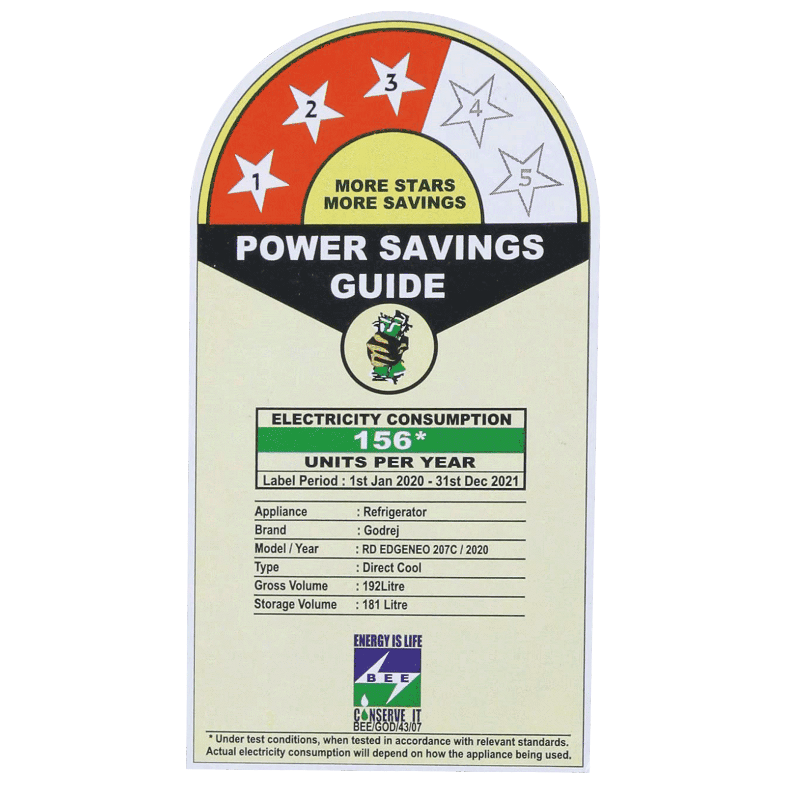 Godrej Edge Neo 192 Litres 3 Star Direct Cool Single Door Refrigerator with Anti Drip Chiller Technology (RD EDGE NEO 207C 33 THF, Aqua Blue)_10