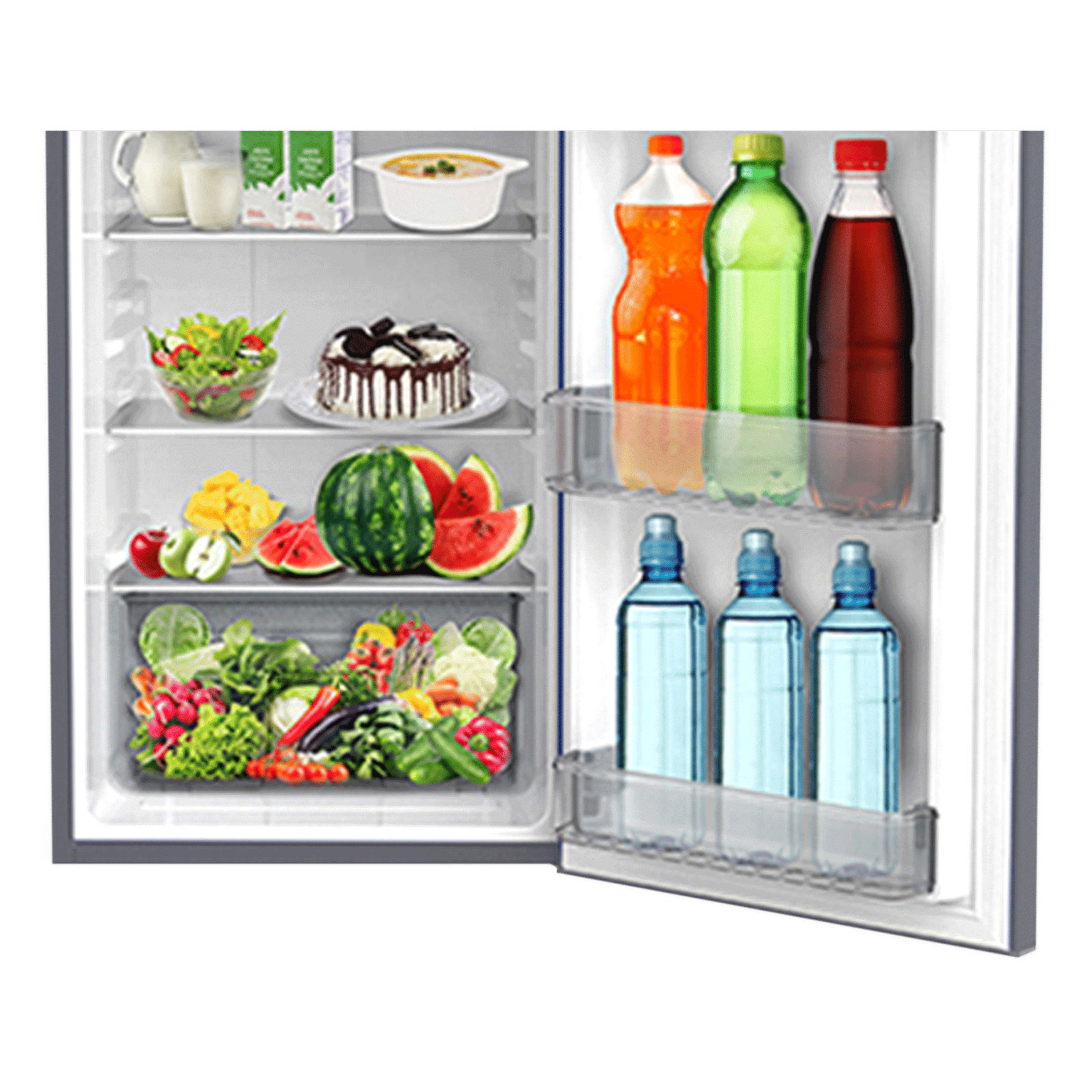 Godrej Edge Neo 192 Litres 4 Star Direct Cool Single Door Refrigerator with Turbo Cooling Technology (RD EDGE NEO 207D 43 THI, Jet Steel)_4
