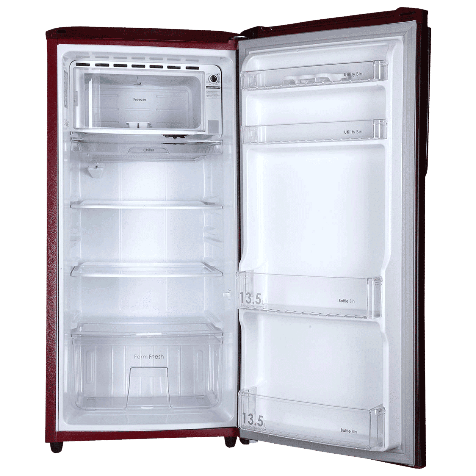 Godrej Edge Neo 192 Litres 4 Star Direct Cool Single Door Refrigerator with Turbo Cooling Technology (RD EDGE NEO 207D 43 THI, Zen Wine)_5