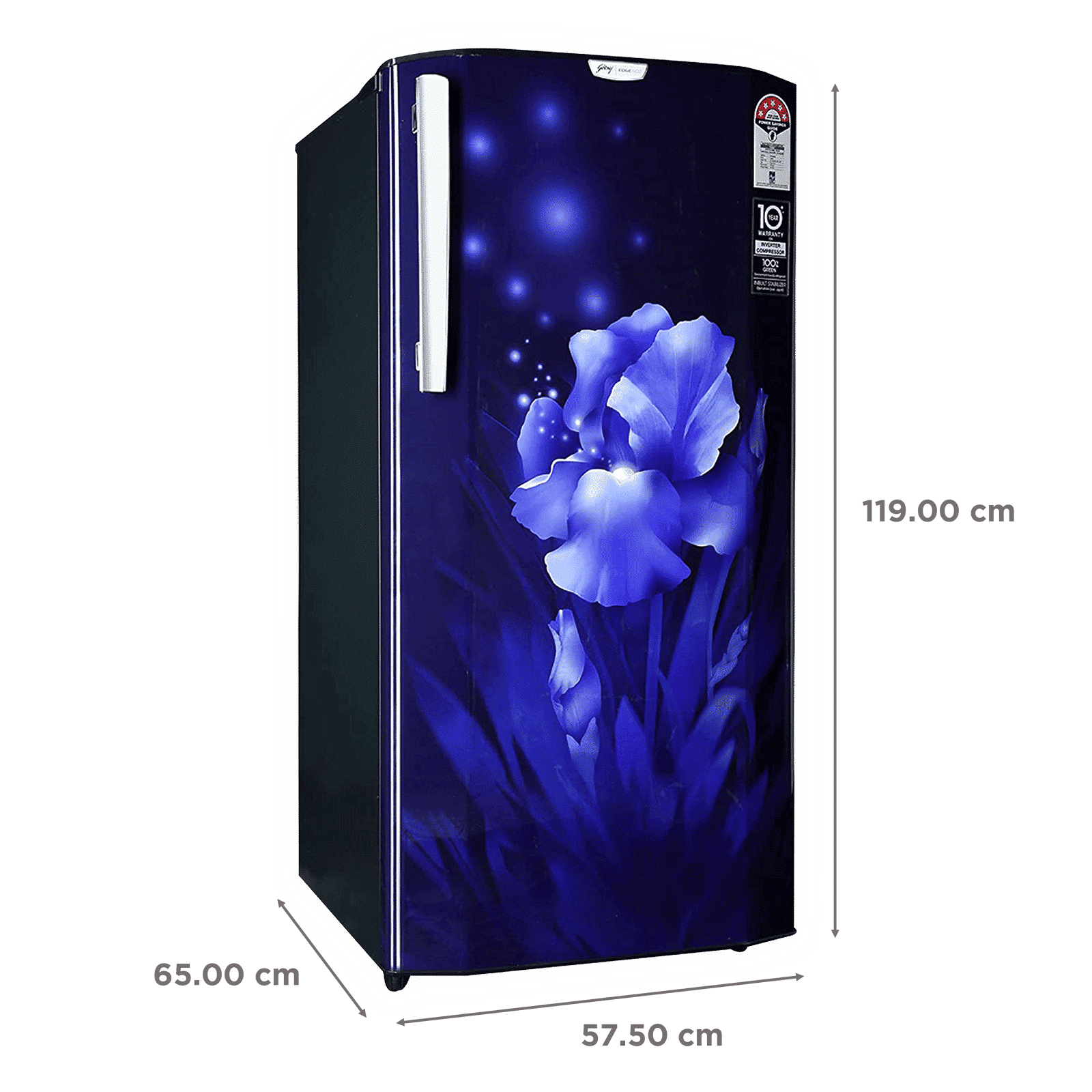 Godrej Edge Neo 192 Litres 5 Star Direct Cool Single Door Refrigerator with Turbo Cooling Technology (RD EDGE NEO 207E 53 THI, Aqua Blue) Godrej Edge Neo 192 Litres 5 Star Direct Cool Single Door Refrigerator with Turbo Cooling Technology (RD EDGE NEO 207E 53 THI, Aqua Blue)_3
