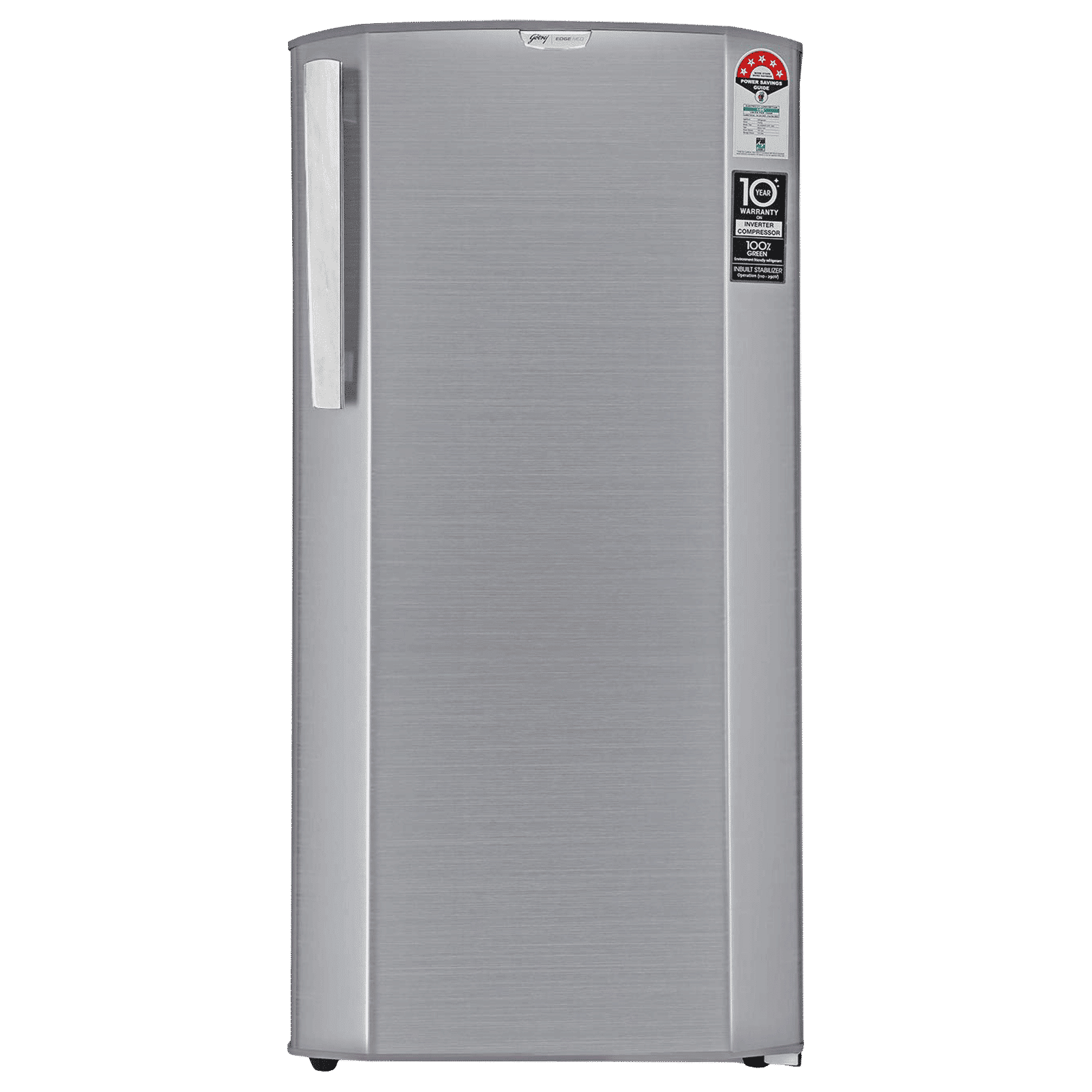 Godrej Edge Neo 180 Litres 5 Star Direct Cool Single Door Refrigerator with Turbo Cooling Technology (RD EDGE NEO 207E 53 THI, Jet Steel)_1