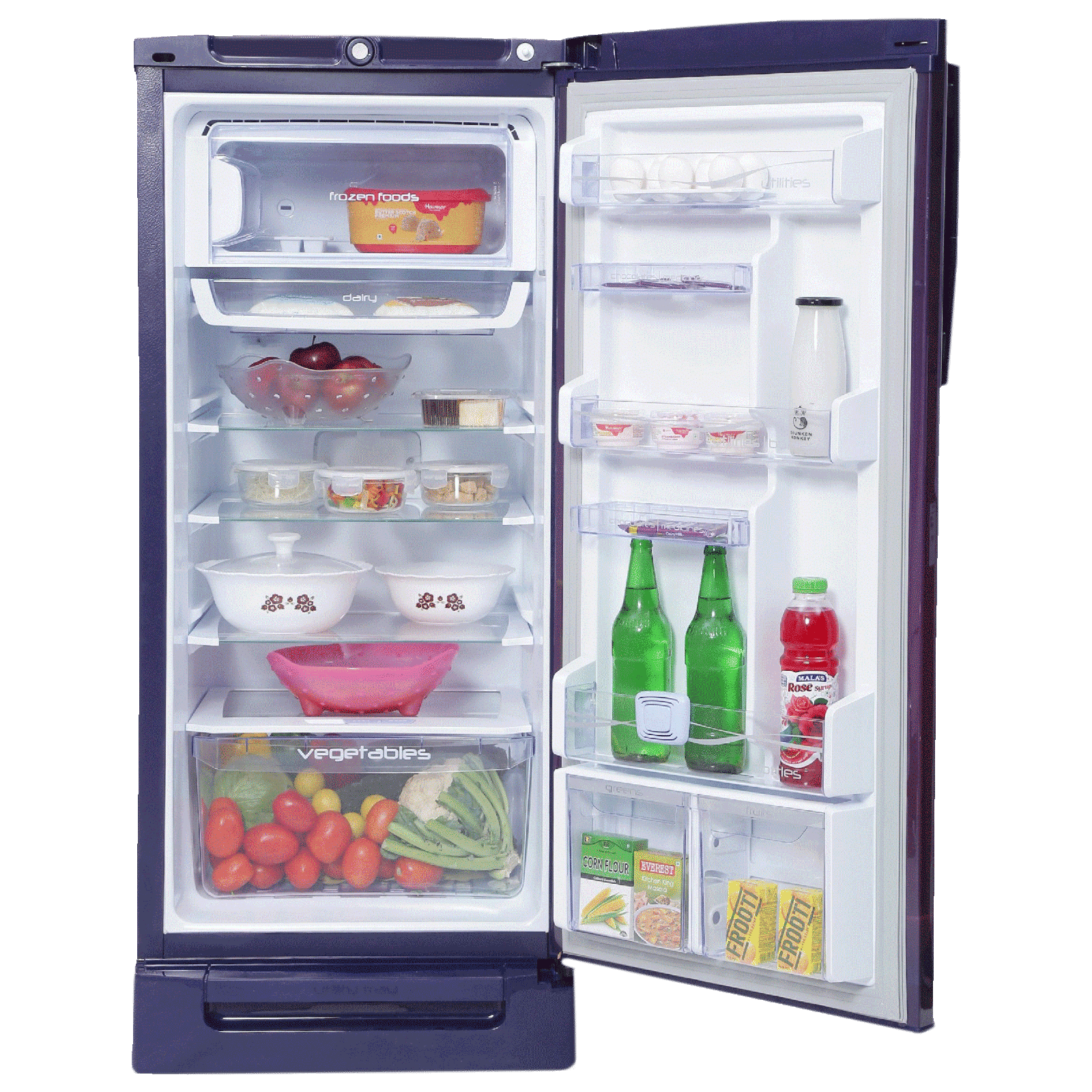 Godrej Edge Pro 210 Litres 4 Star Direct Cool Single Door Refrigerator with Anti Drip Chiller Technology (RD EDGE PRO 225D 43 TDI, Ray Purple)_4