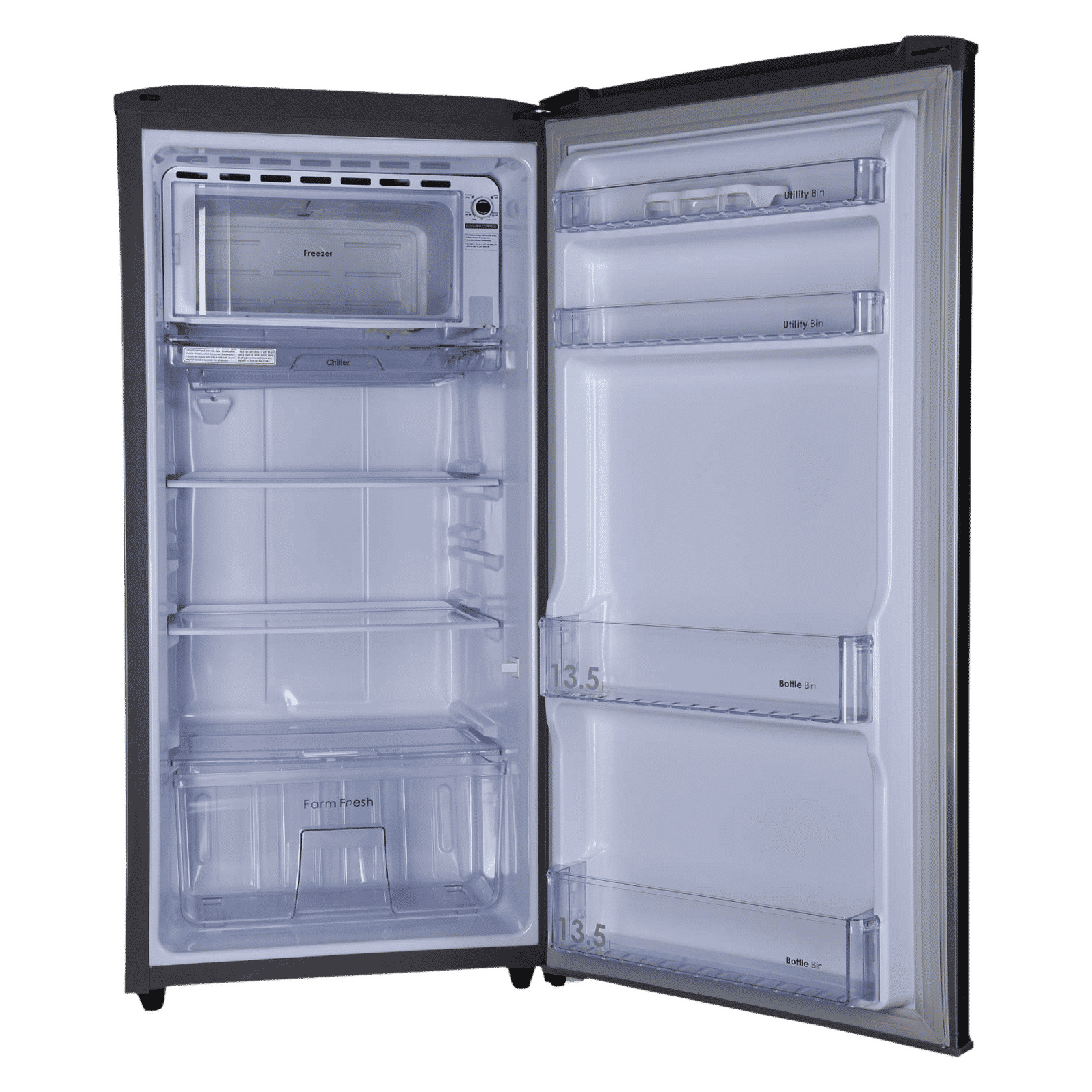 Godrej Edge Rio 192 Litres 2 Star Direct Cool Single Door Refrigerator with Turbo Cooling Technology (RD EDGE RIO 207B 23 TRF, Jet Steel)_5