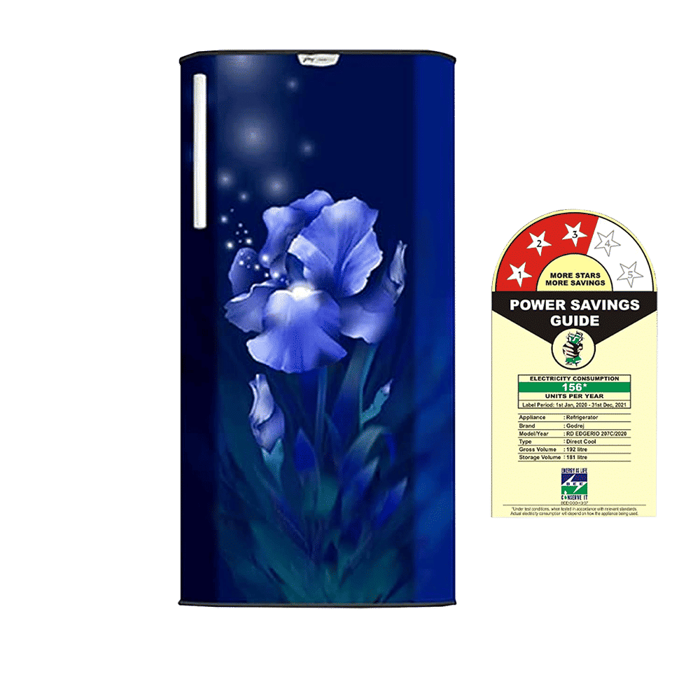 Godrej Edge Rio 192 Litres 3 Star Direct Cool Single Door Refrigerator with Turbo Cooling Technology (RD EDGE RIO 207C 33 THF, Aqua Blue)_9