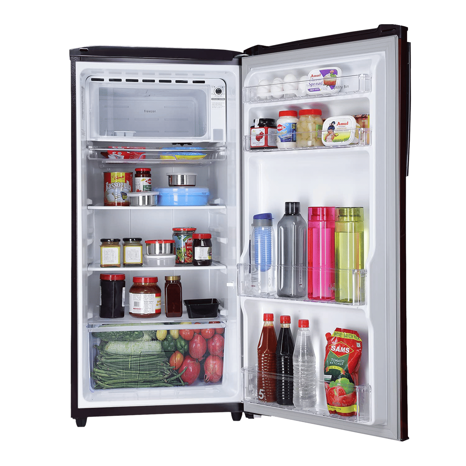 Godrej Edge Rio 192 Litres 3 Star Direct Cool Single Door Refrigerator with Turbo Cooling Technology (RD EDGE RIO 207C 33 THF, Aqua Wine)_3
