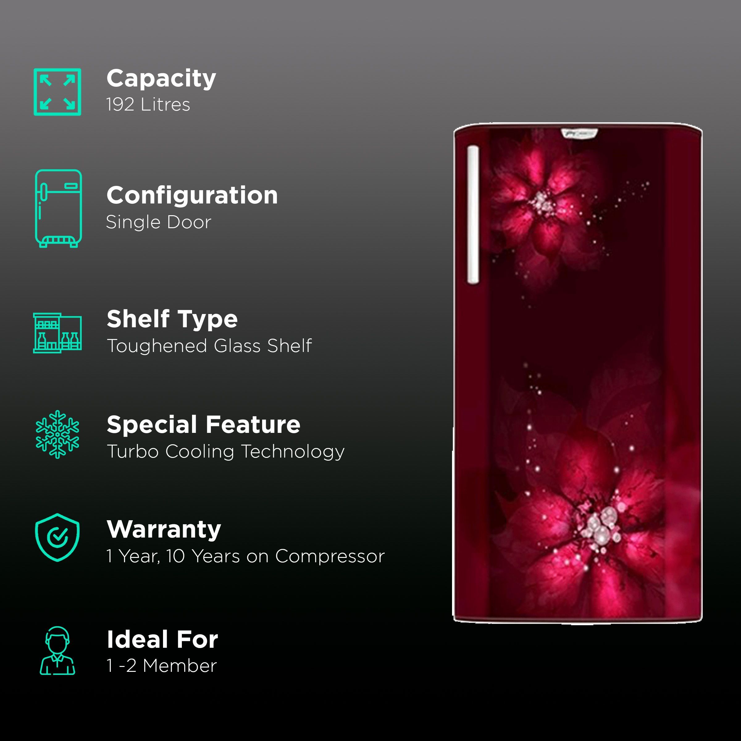 Godrej Edge Rio 180 Litres 4 Star Direct Cool Single Door Refrigerator with Turbo Cooling Technology (RD EDGE RIO 207D 43 THI, Zen Wine) Godrej Edge Rio 180 Litres 4 Star Direct Cool Single Door Refrigerator with Turbo Cooling Technology (RD EDGE RIO 207D 43 THI, Zen Wine)_2