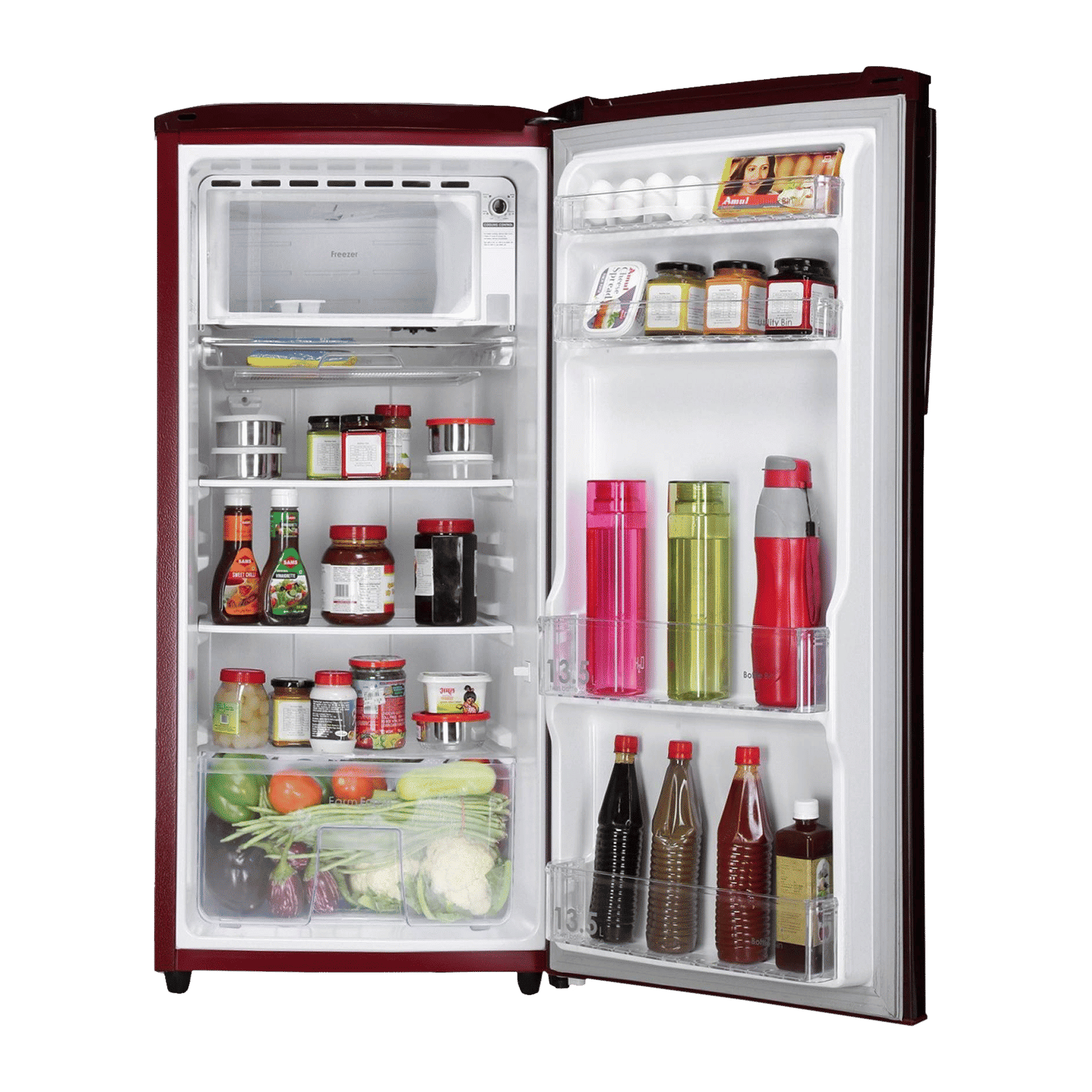 Godrej Edge Rio 180 Litres 4 Star Direct Cool Single Door Refrigerator with Turbo Cooling Technology (RD EDGE RIO 207D 43 THI, Zen Wine) Godrej Edge Rio 180 Litres 4 Star Direct Cool Single Door Refrigerator with Turbo Cooling Technology (RD EDGE RIO 207D 43 THI, Zen Wine)_5