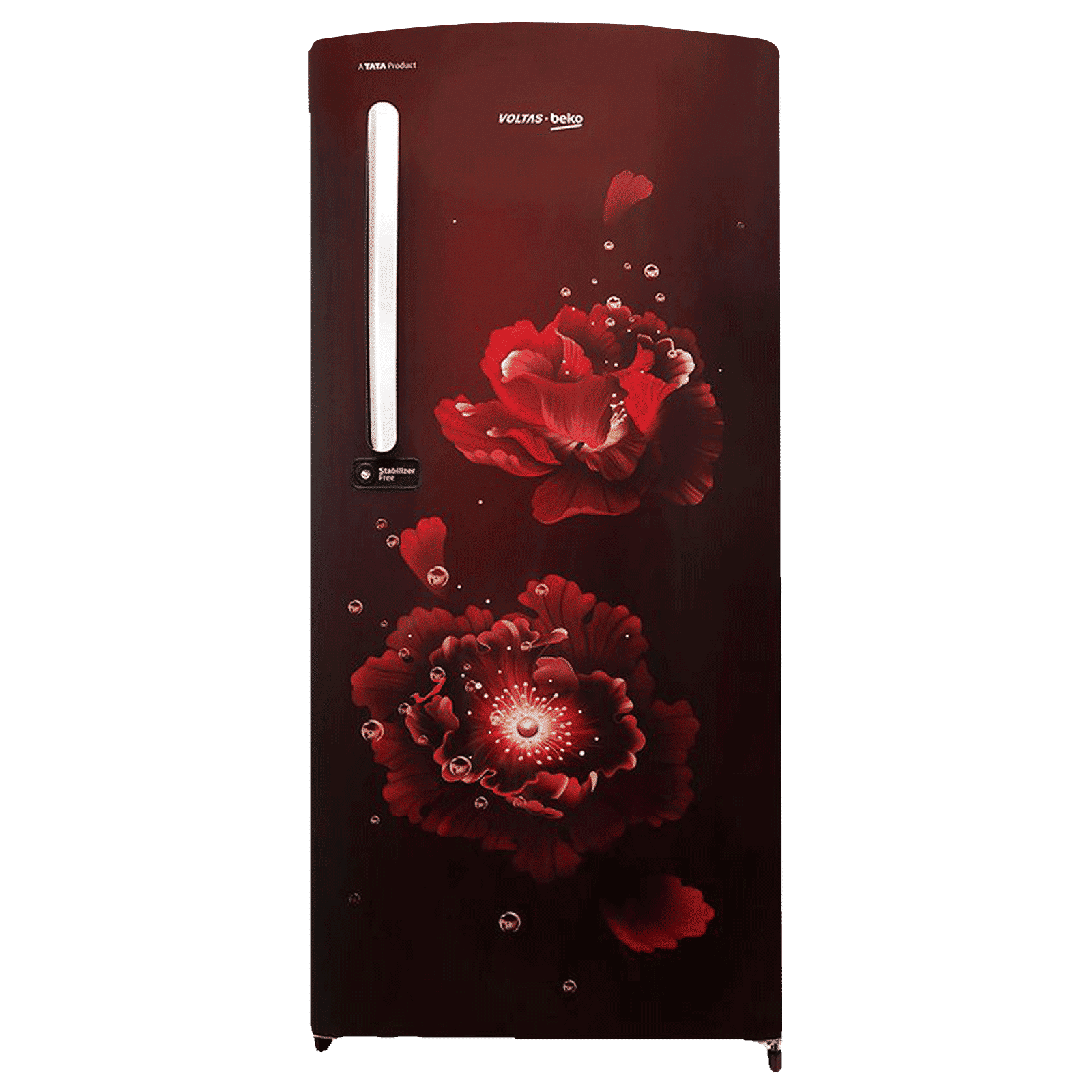 VOLTAS beko 195 Litres 3 Star Direct Cool Single Door Refrigerator with Stabilizer Free Operation (RDC215CFWEX/XXSG, Fairy Flower Wine) VOLTAS beko 195 Litres 3 Star Direct Cool Single Door Refrigerator with Stabilizer Free Operation (RDC215CFWEX/XXSG, Fairy Flower Wine)_1