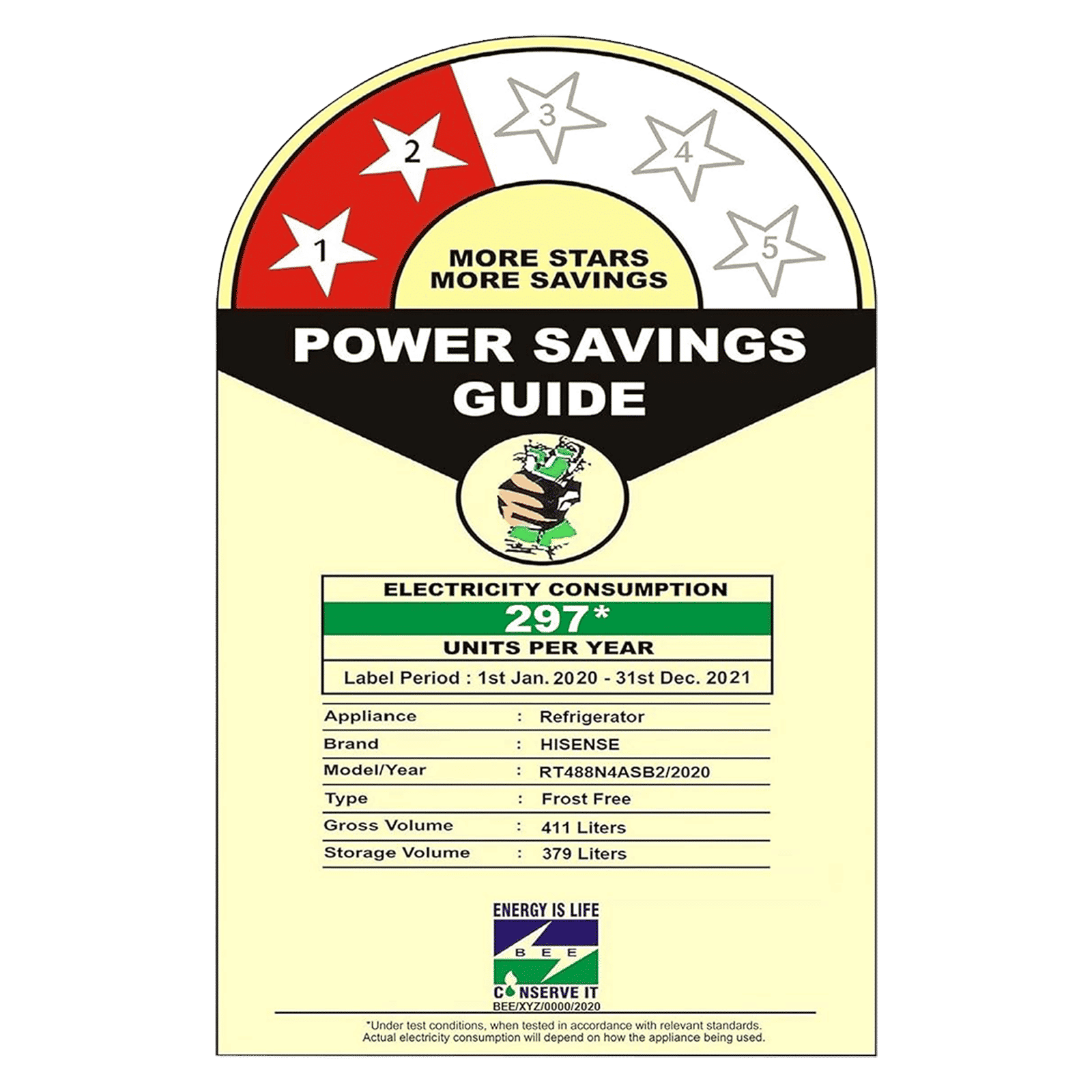 Hisense 411 Litres 2 Star Frost Free Double Door Bottom Mount Refrigerator with Surround Cooling System (RT488N4ASB2, Stainless Steel) Hisense 411 Litres 2 Star Frost Free Double Door Bottom Mount Refrigerator with Surround Cooling System (RT488N4ASB2, Stainless Steel)_9