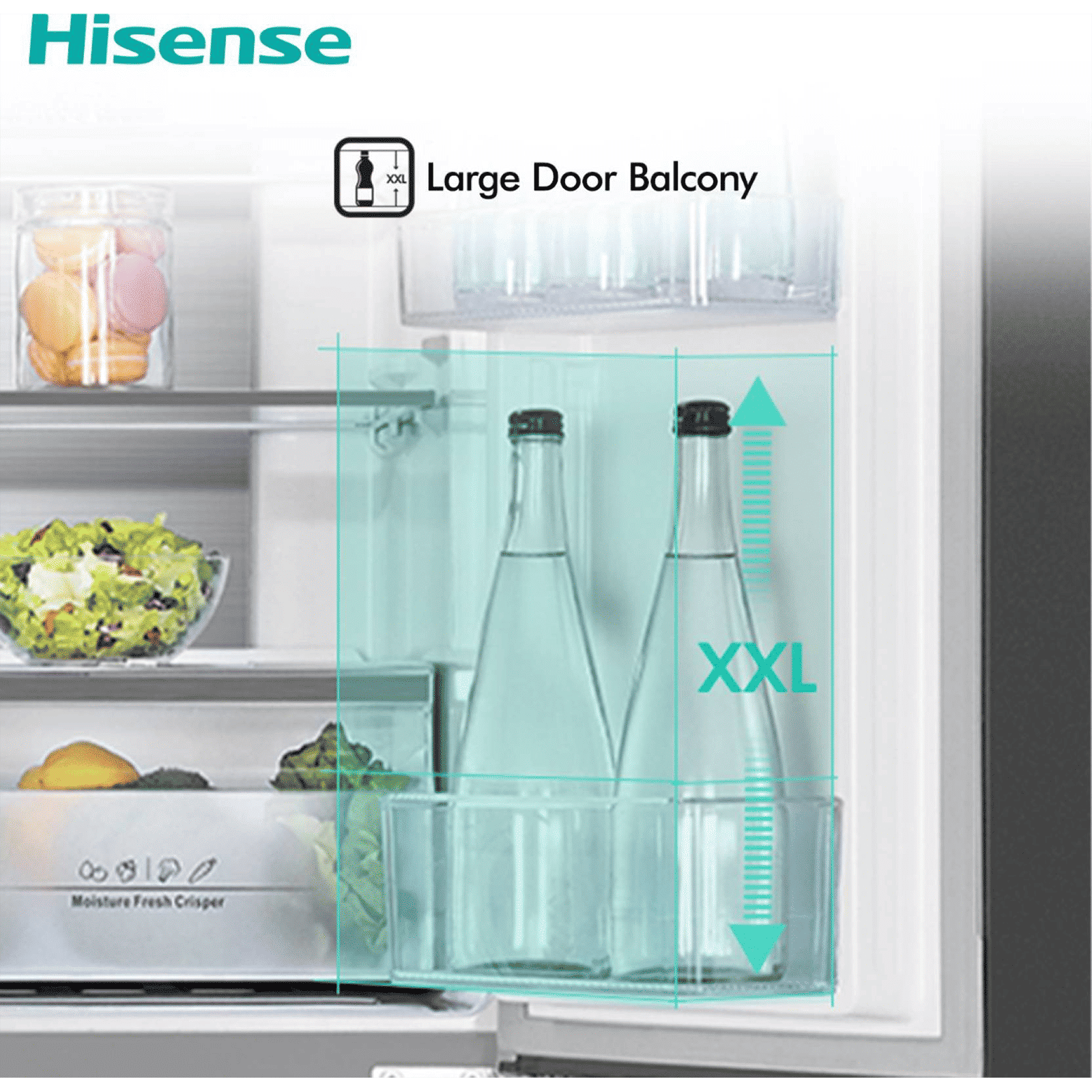 Hisense 507 Litres Frost Free French Door Refrigerator with Water Dispenser (RQ507N4SBVW, Premium Black)_16
