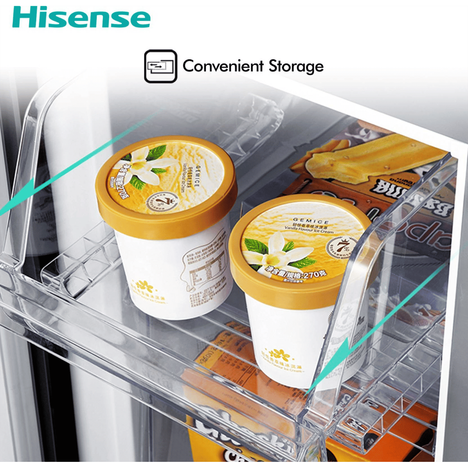 Hisense 507 Litres Frost Free French Door Refrigerator with Water Dispenser (RQ507N4SBVW, Premium Black)_18