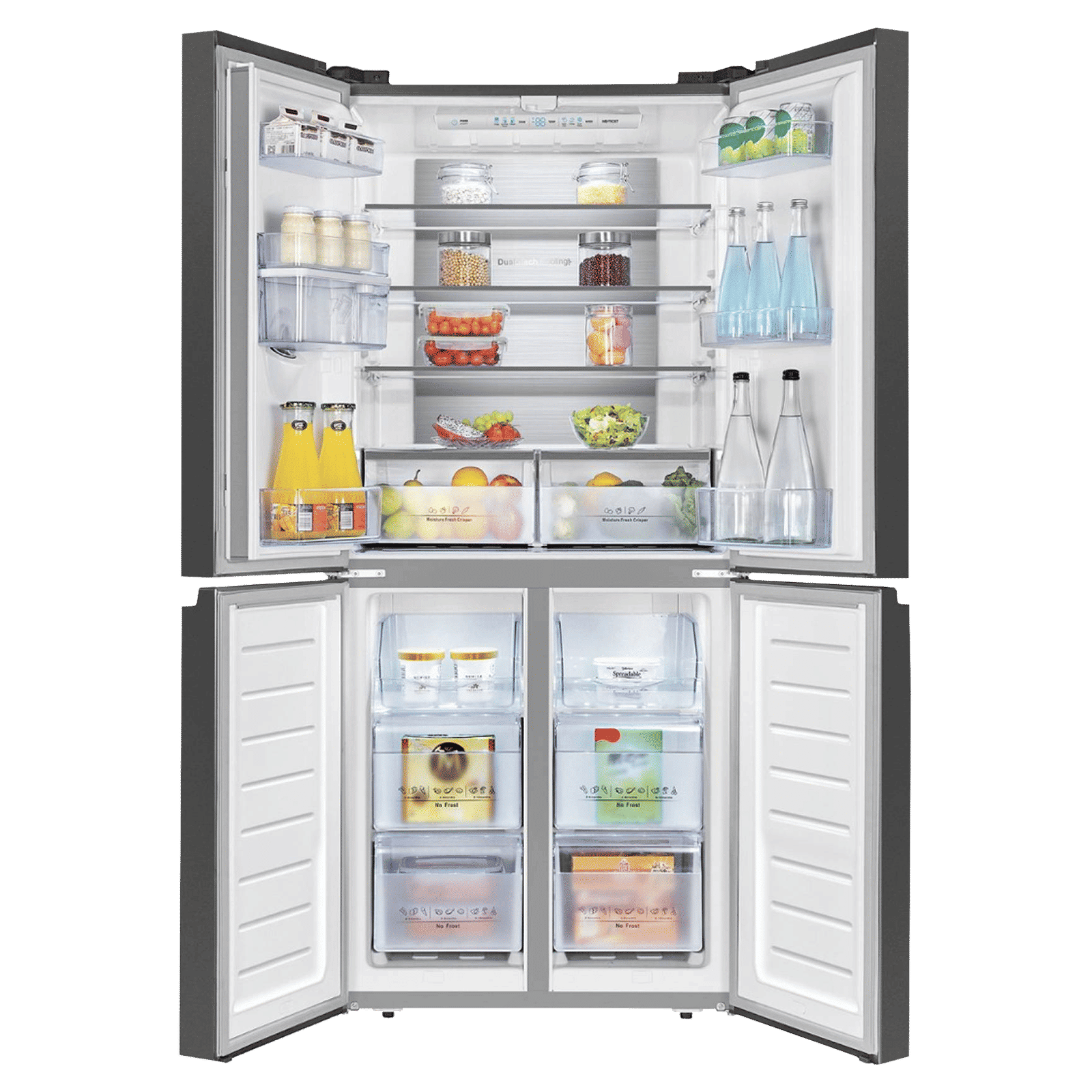 Hisense 507 Litres Frost Free French Door Refrigerator with Water Dispenser (RQ507N4SBVW, Premium Black)_5