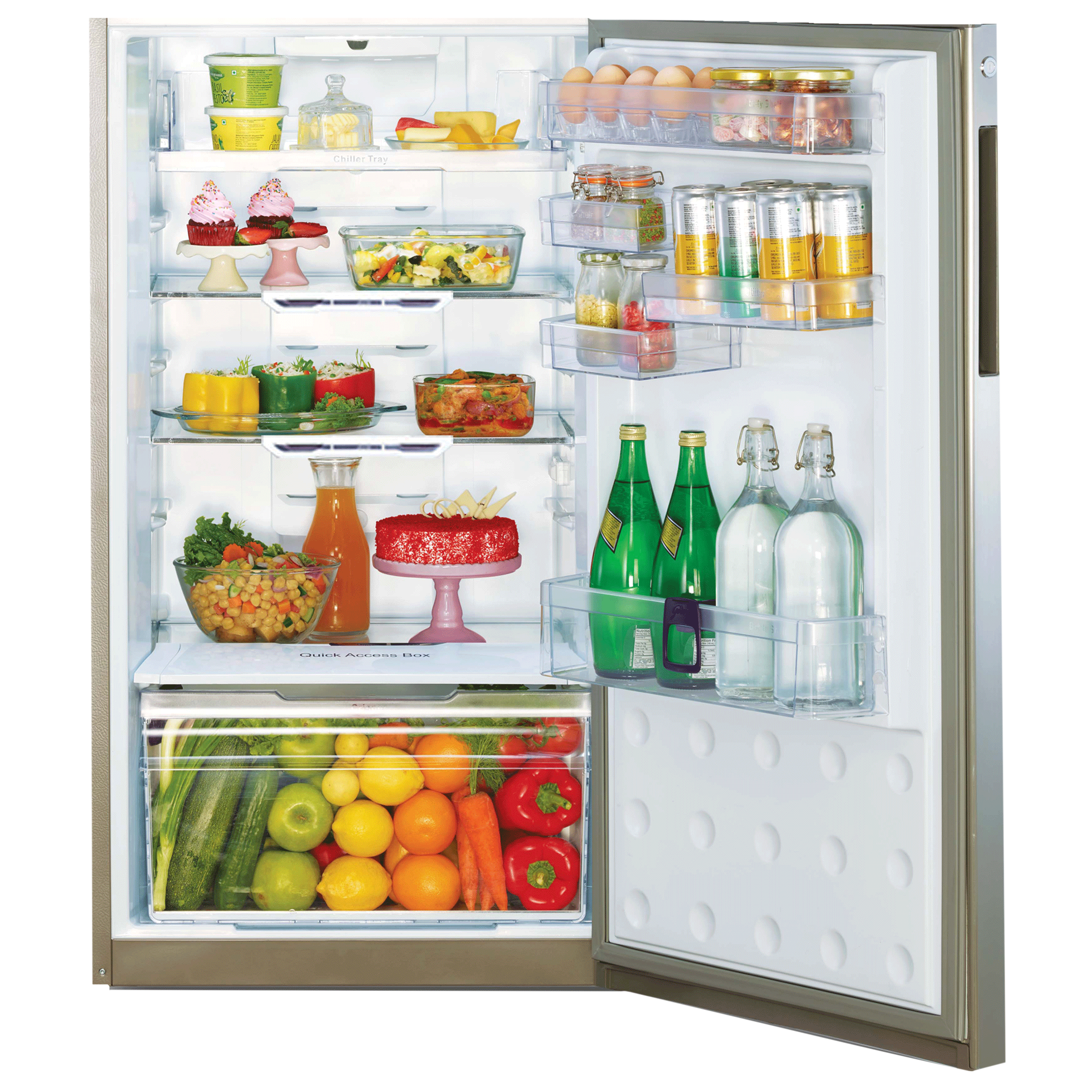 Godrej Eon Vibe 261 Litres 3 Star Frost Free Double Door Refrigerator with Cool Shower Technology (RT EON VIBE 276C 35 HCI, Silky Purple) Godrej Eon Vibe 261 Litres 3 Star Frost Free Double Door Refrigerator with Cool Shower Technology (RT EON VIBE 276C 35 HCI, Silky Purple)_4