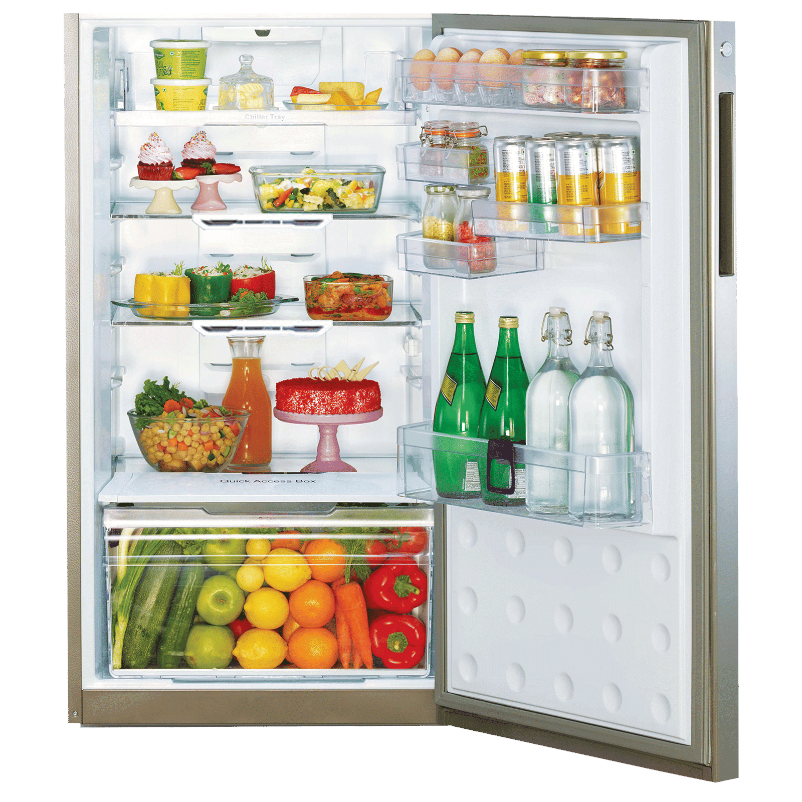 Godrej Eon Vibe 261 Litres 3 Star Frost Free Double Door Refrigerator with Cool Shower Technology (RT EON VIBE 276C 35 HCI, Silky Wine)_4
