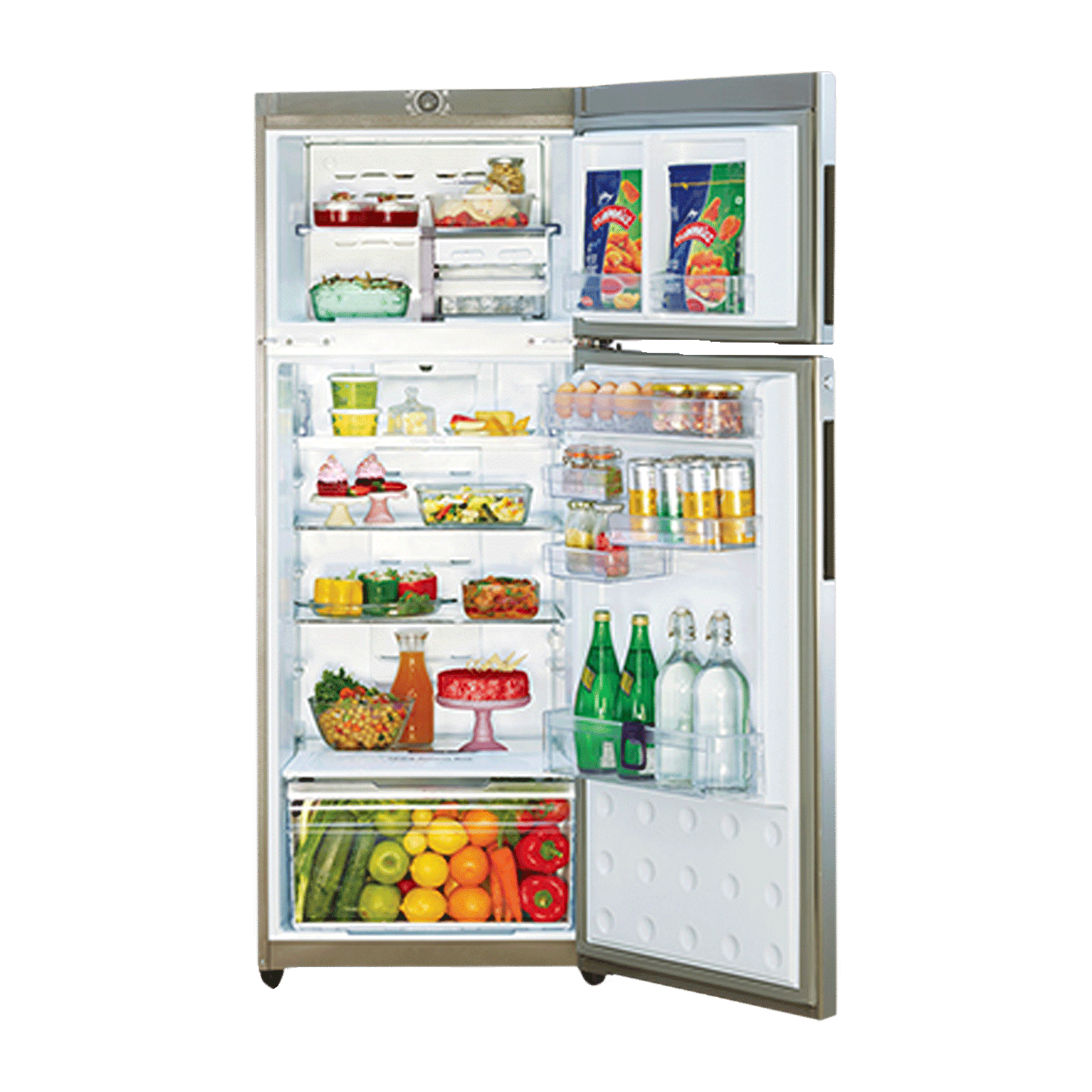 Godrej Eon Vibe 331 Litres 2 Star Frost Free Double Door Convertible Refrigerator with Cool Shower Technology (RT EON VIBE 346B 25 HCIT, Steel Rush) Godrej Eon Vibe 331 Litres 2 Star Frost Free Double Door Convertible Refrigerator with Cool Shower Technology (RT EON VIBE 346B 25 HCIT, Steel Rush)_4