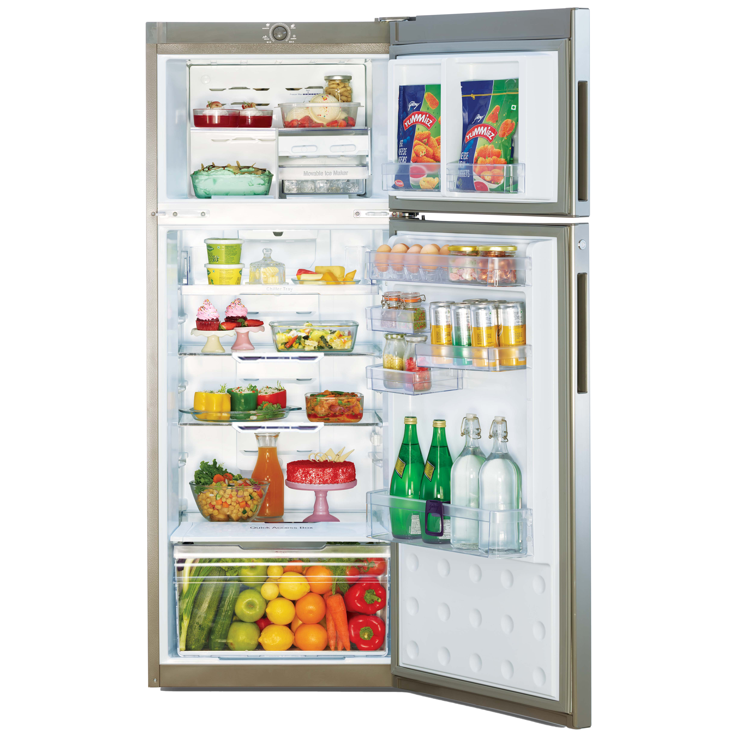 Godrej Eon Vibe 308 Litres 2 Star Frost Free Double Door Convertible Refrigerator with Patented Cool Shower Technology (RT EON VIBE 346B, Matte Black) Godrej Eon Vibe 308 Litres 2 Star Frost Free Double Door Convertible Refrigerator with Patented Cool Shower Technology (RT EON VIBE 346B, Matte Black)_4