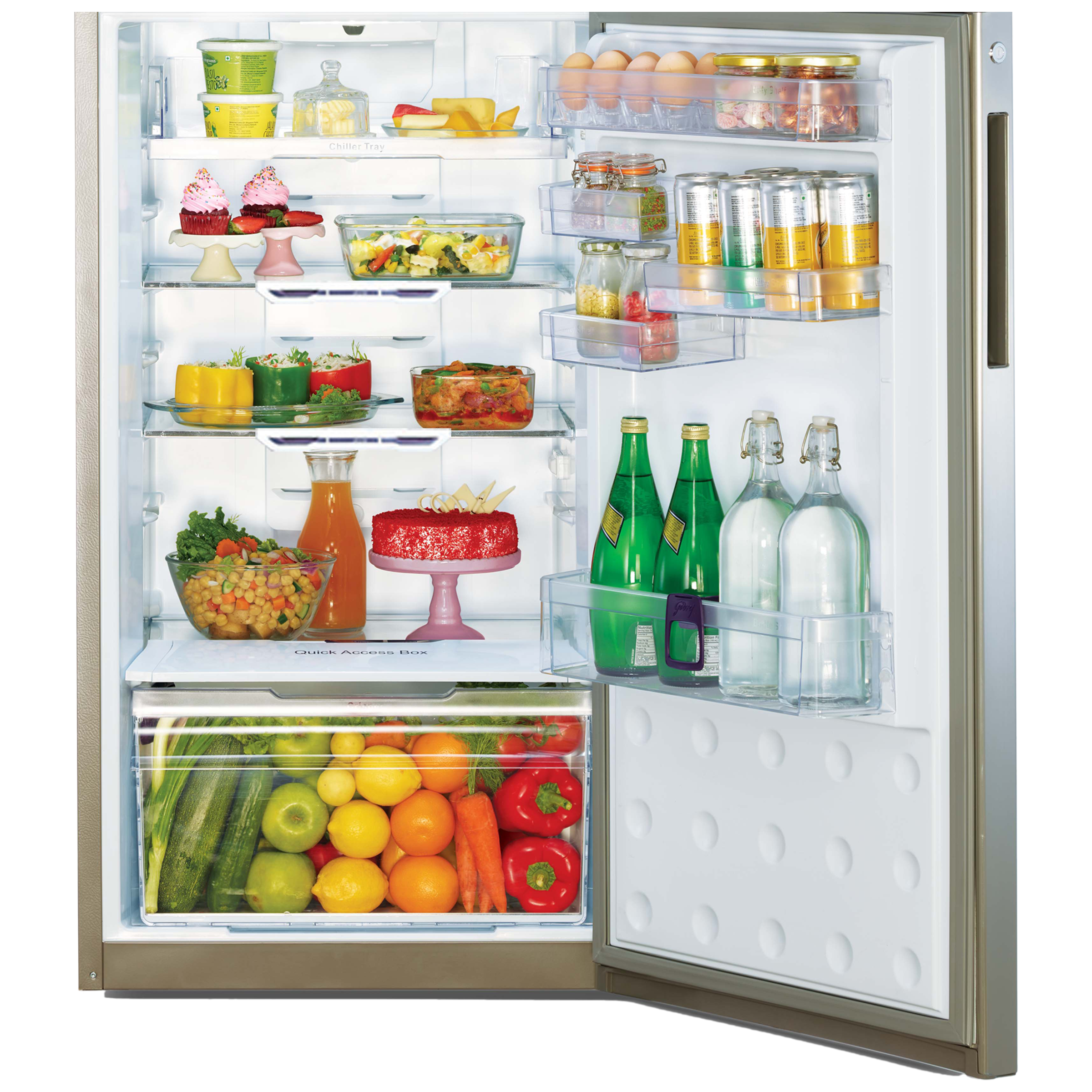 Godrej Eon Vibe 308 Litres 2 Star Frost Free Double Door Convertible Refrigerator with Patented Cool Shower Technology (RT EON VIBE 346B, Matte Black) Godrej Eon Vibe 308 Litres 2 Star Frost Free Double Door Convertible Refrigerator with Patented Cool Shower Technology (RT EON VIBE 346B, Matte Black)_6