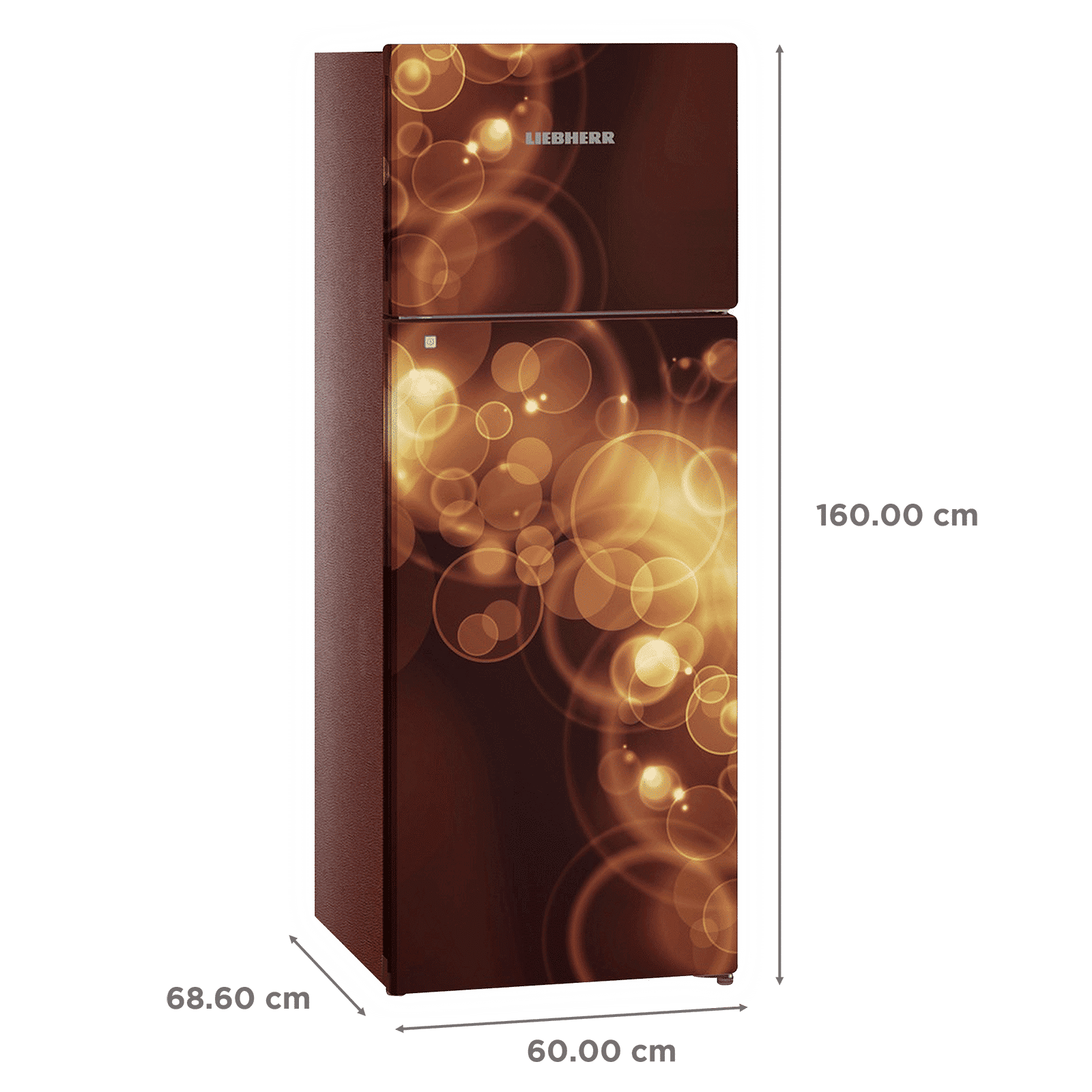 LIEBHERR 290 Litres 2 Star Frost Free Double Door Refrigerator with Stabilizer Free Operation (TCBB 2940, Brown Bubble)_3