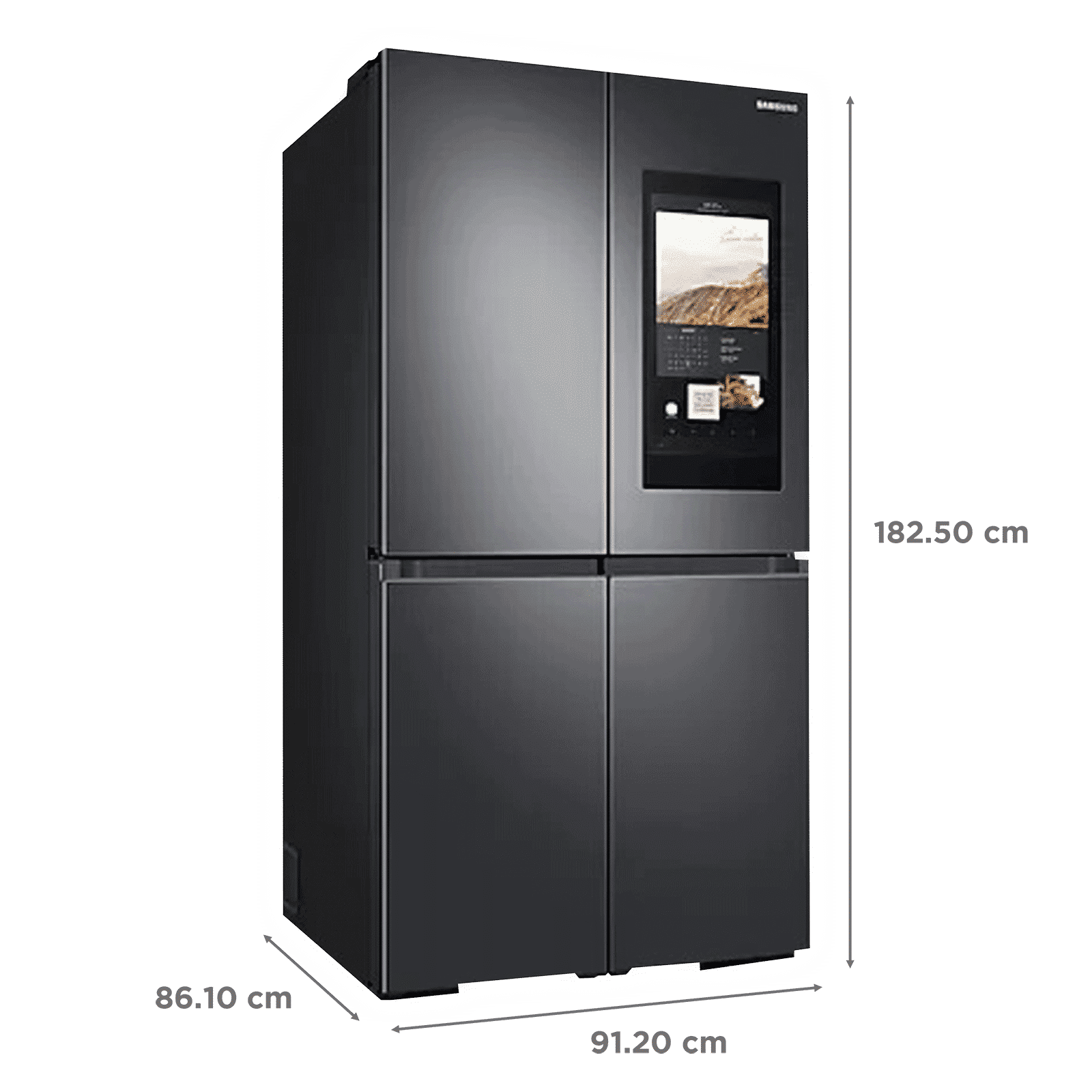 SAMSUNG 865 Litres Frost Free French Door Smart Wi-Fi Enabled Refrigerator with Door-in-Door (RF87A9770SG/TL, Black Caviar) SAMSUNG 865 Litres Frost Free French Door Smart Wi-Fi Enabled Refrigerator with Door-in-Door (RF87A9770SG/TL, Black Caviar)_3