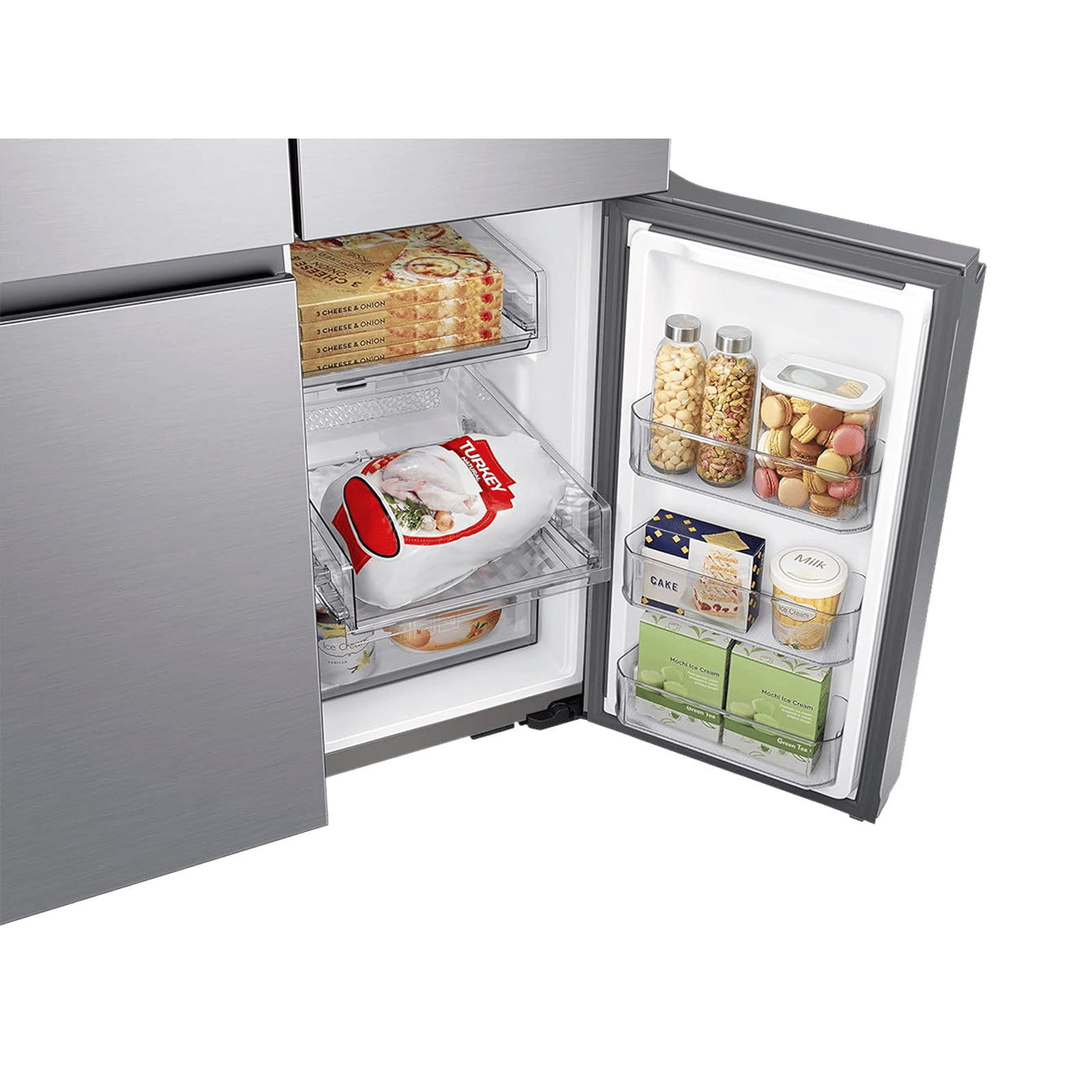 SAMSUNG 705 Litres Frost Free French Door Smart Wi-Fi Enabled Refrigerator with Dual Flex Zone (RF70A90T0SL/TL, Real Stainless)_9