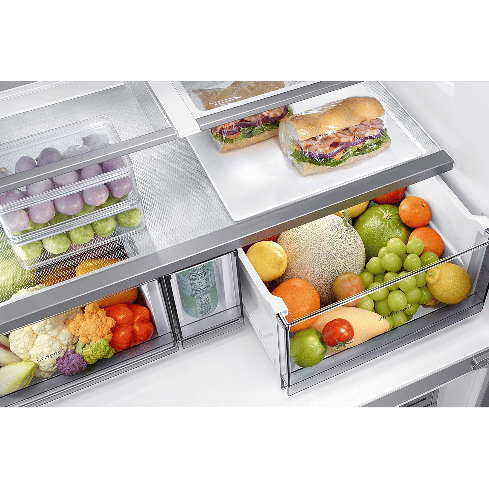 SAMSUNG 705 Litres Frost Free French Door Smart Wi-Fi Enabled Refrigerator with Dual Flex Zone (RF70A90T0SL/TL, Real Stainless)_14