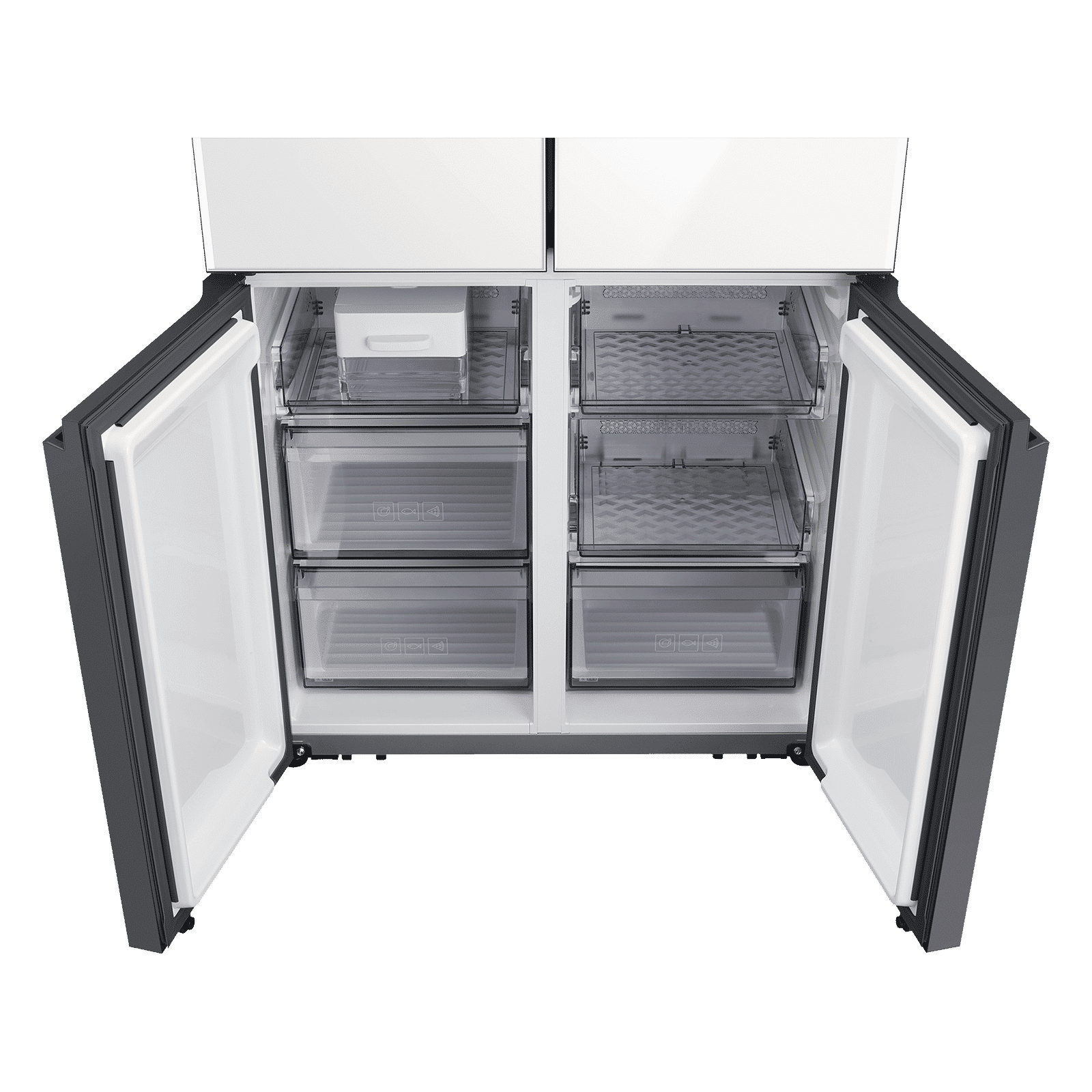 SAMSUNG 620 Litres Frost Free French Door Smart Wi-Fi Enabled Refrigerator with Twin Cooling Plus Technology (RF63A91C377/TL, Glam White/Glam Navy)_8