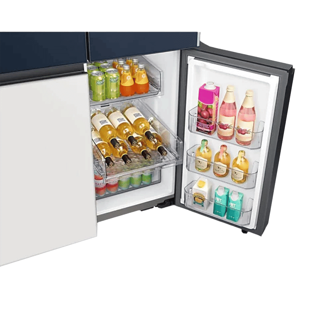 SAMSUNG 934 Litres Frost Free French Door Smart Wi-Fi Enabled Refrigerator with Family Hub (RF90A955387/TL, Glam Navy/Glam White)_8