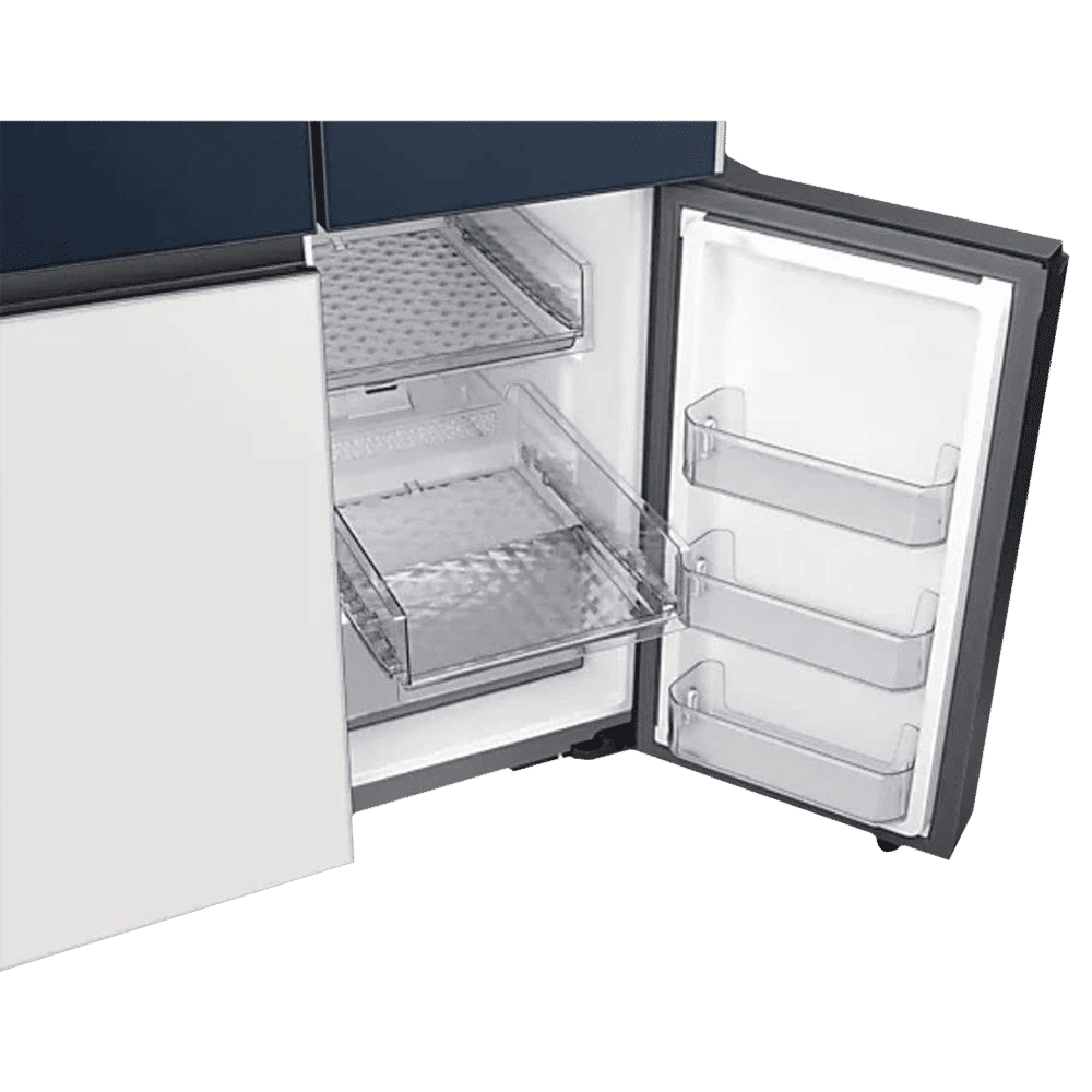 SAMSUNG 934 Litres Frost Free French Door Smart Wi-Fi Enabled Refrigerator with Family Hub (RF90A955387/TL, Glam Navy/Glam White)_10