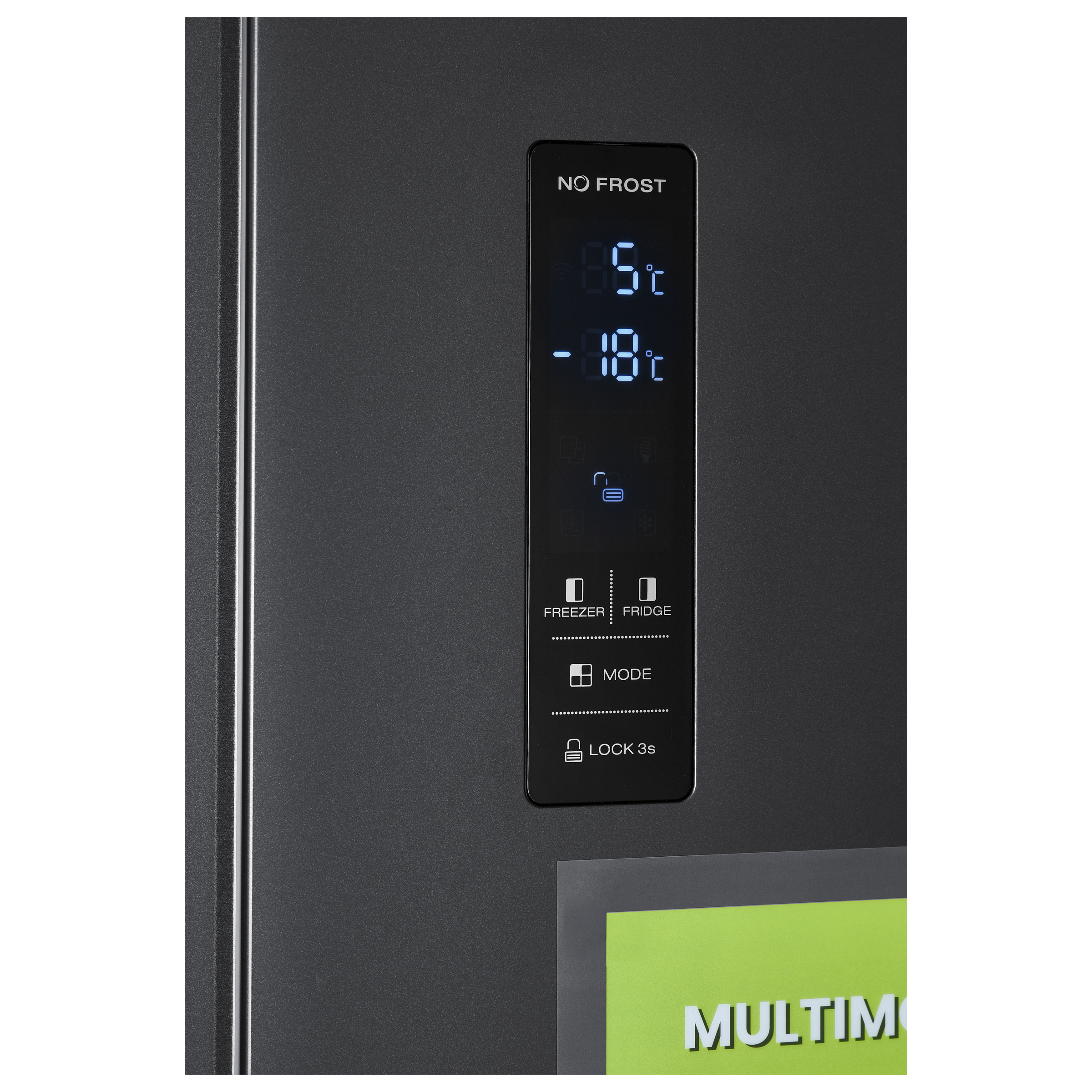 Croma 563 Litres Frost Free Side by Side Refrigerator with Multi Airflow System (CRAR2651, Black Inox)_5