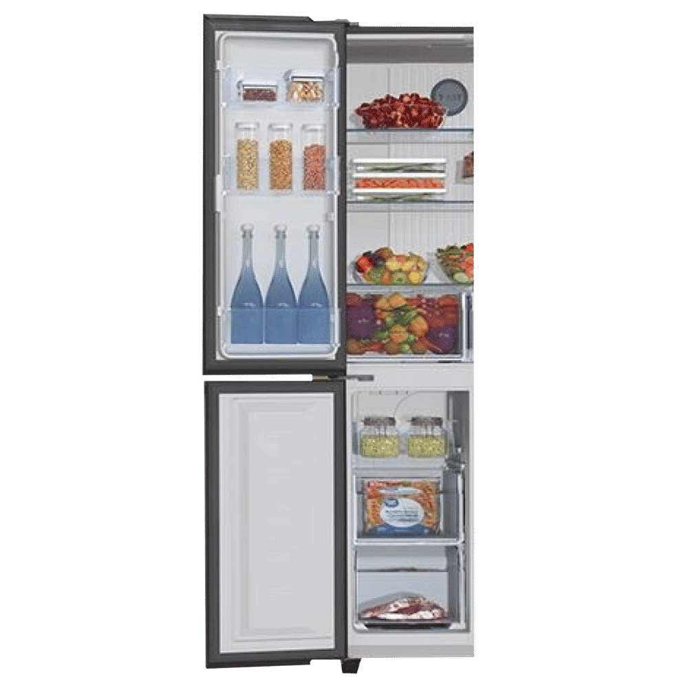 Haier 531 Litres A++ Frost Free French Door Convertible Refrigerator with Dual Humidity Zone (HRB-550KS, Black Steel) Haier 531 Litres A++ Frost Free French Door Convertible Refrigerator with Dual Humidity Zone (HRB-550KS, Black Steel)_11