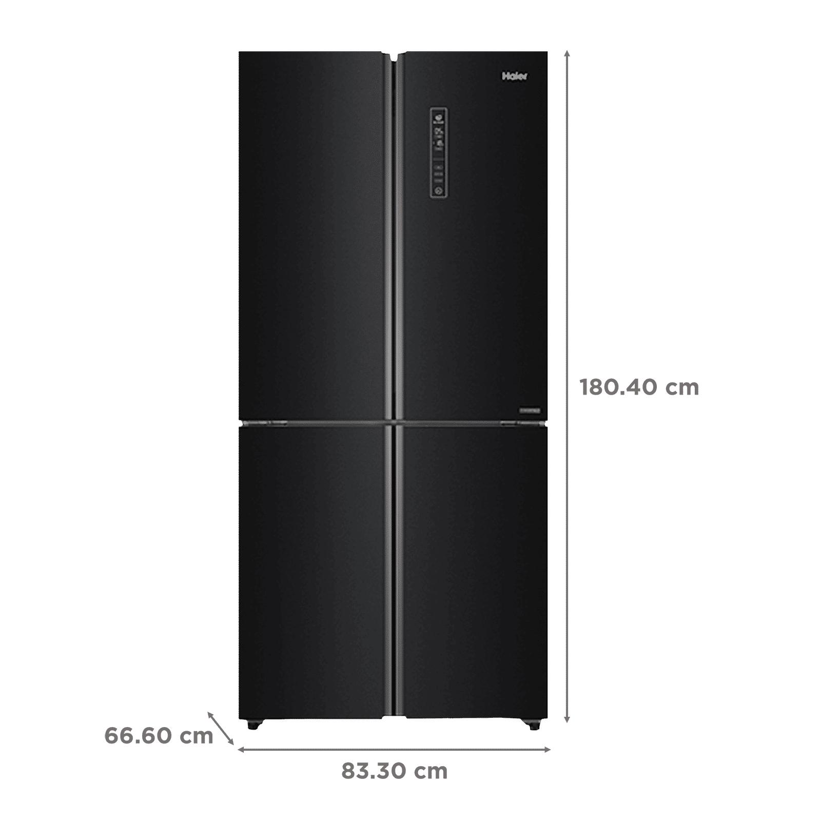 Haier 531 Litres A++ Frost Free French Door Convertible Refrigerator with Dual Humidity Zone (HRB-550KS, Black Steel) Haier 531 Litres A++ Frost Free French Door Convertible Refrigerator with Dual Humidity Zone (HRB-550KS, Black Steel)_3