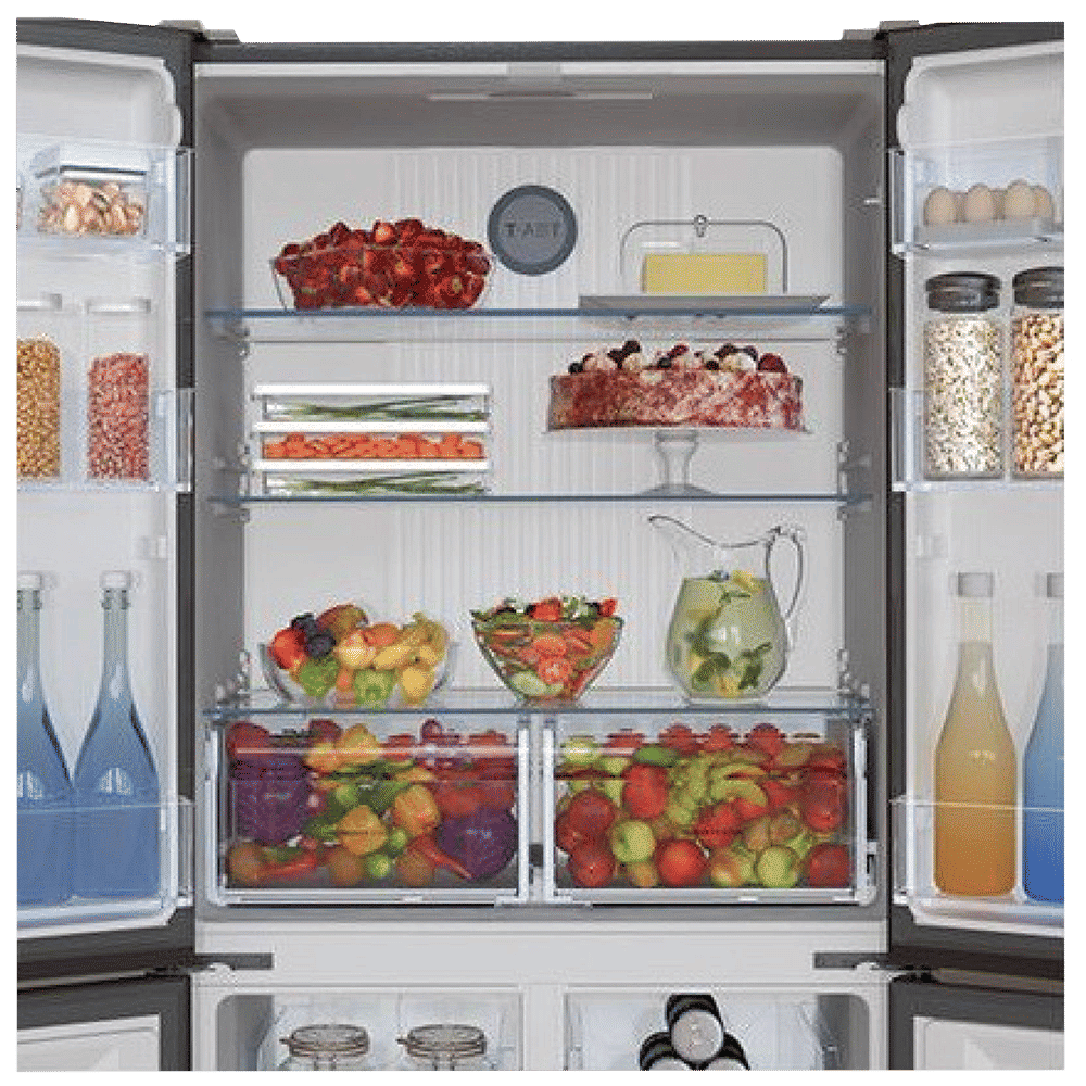 Haier 531 Litres A++ Frost Free French Door Convertible Refrigerator with Dual Humidity Zone (HRB-550KS, Black Steel) Haier 531 Litres A++ Frost Free French Door Convertible Refrigerator with Dual Humidity Zone (HRB-550KS, Black Steel)_8