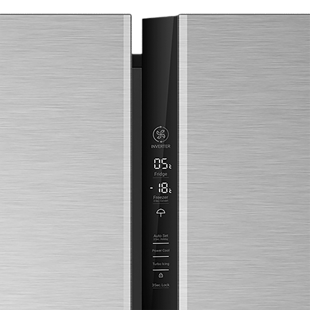 Haier 602 Litres 3 Star Frost Free Side by Side Convertible Refrigerator with Magic Cooling Technology (HRS-682SS, Shiny Steel)_9