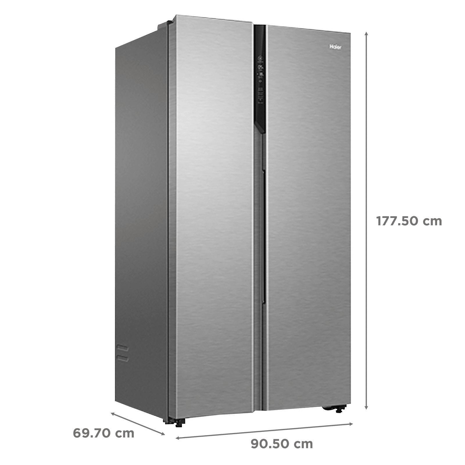 Haier 602 Litres 3 Star Frost Free Side by Side Convertible Refrigerator with Magic Cooling Technology (HRS-682SS, Shiny Steel)_3